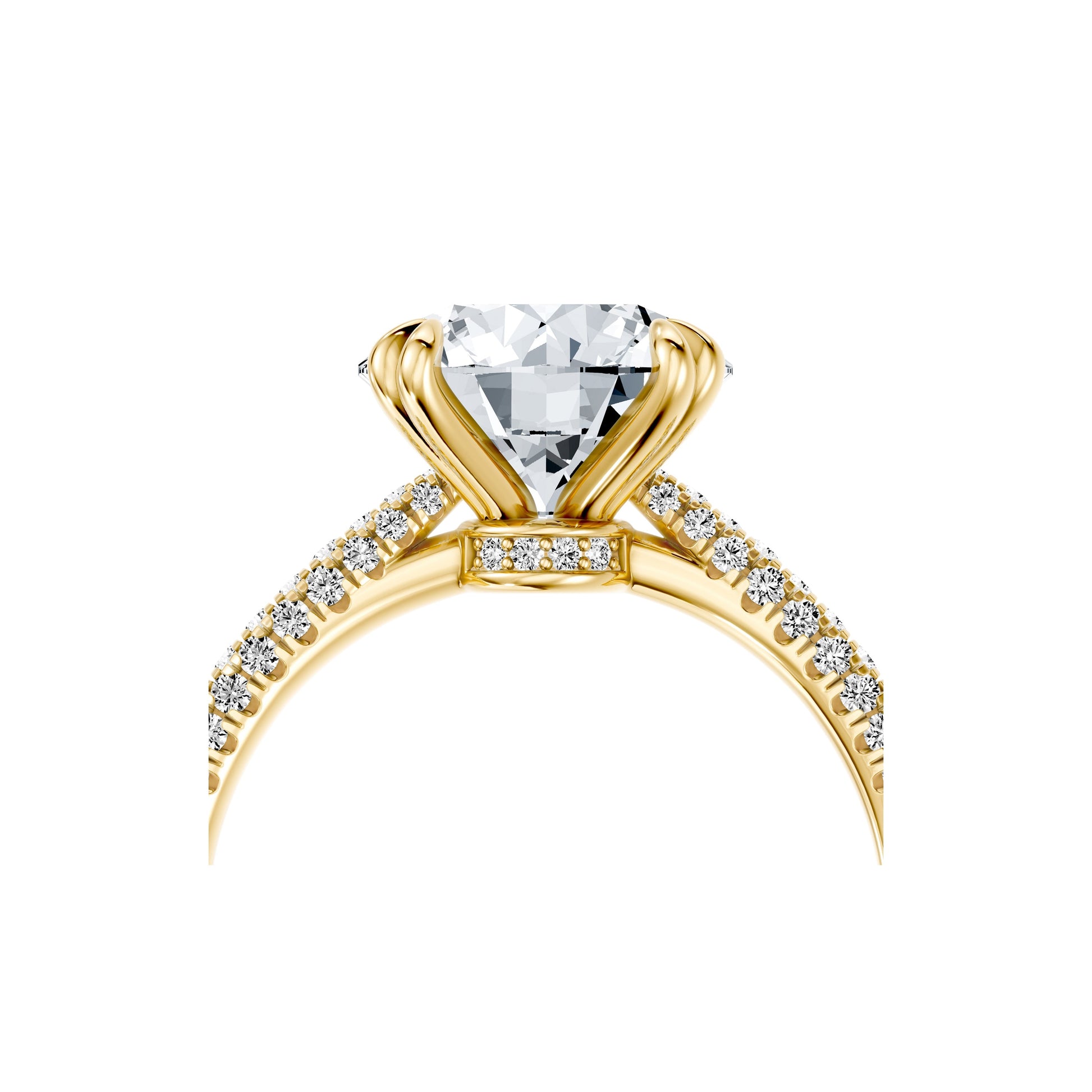 Chelsea Signature Radiant Lab Diamond Engagement Ring - view 8