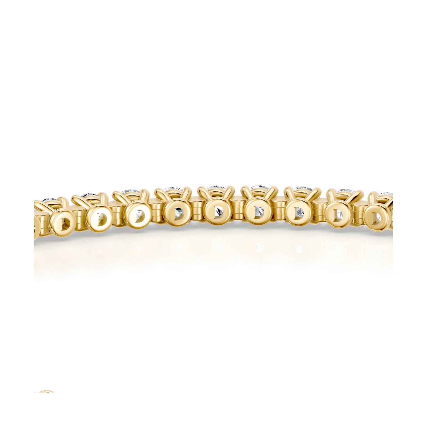 Olivia Round Brilliant Lab Diamond Tennis Bracelet - view 10