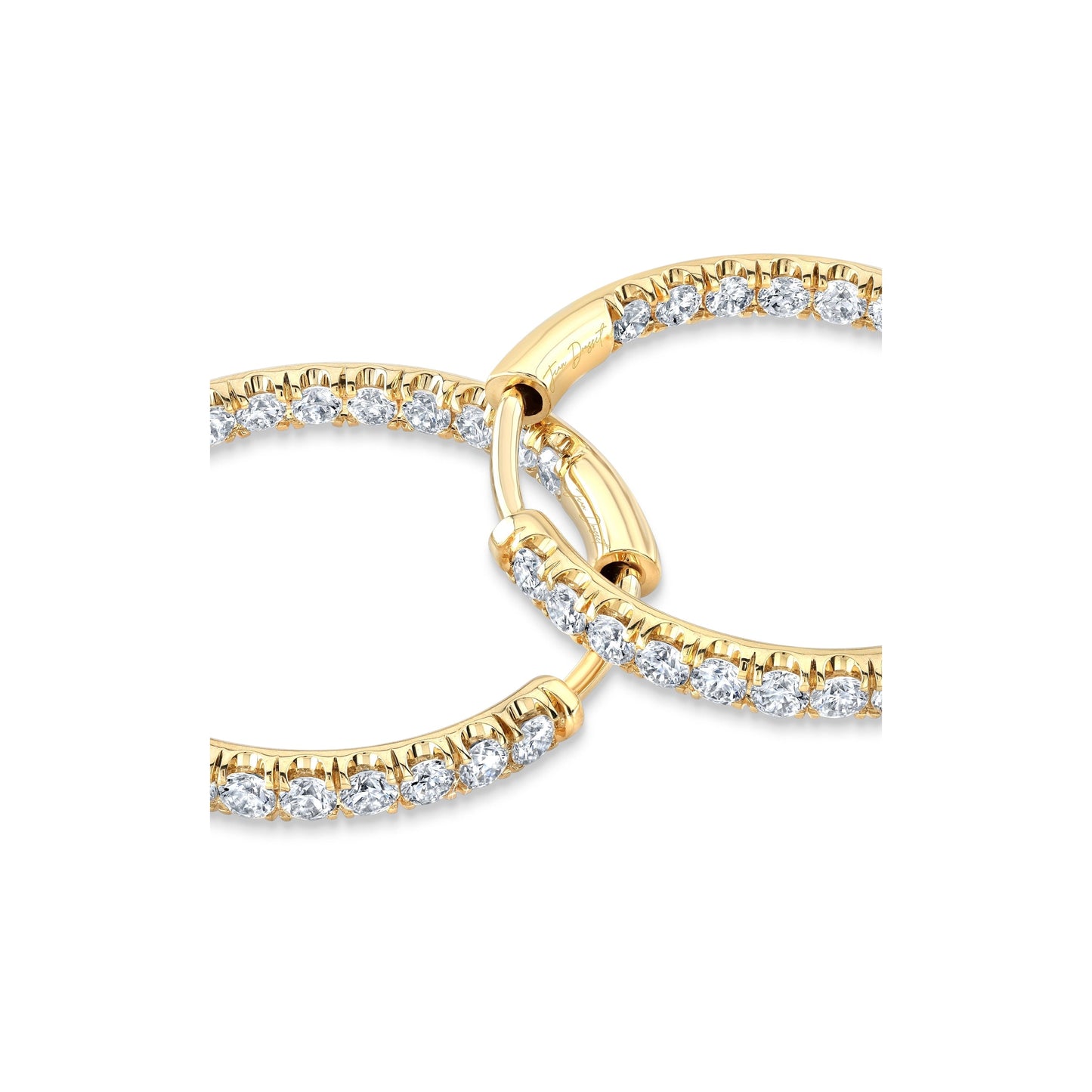 Audrey Inside Out Lab Diamond Pave Hoops - view 10
