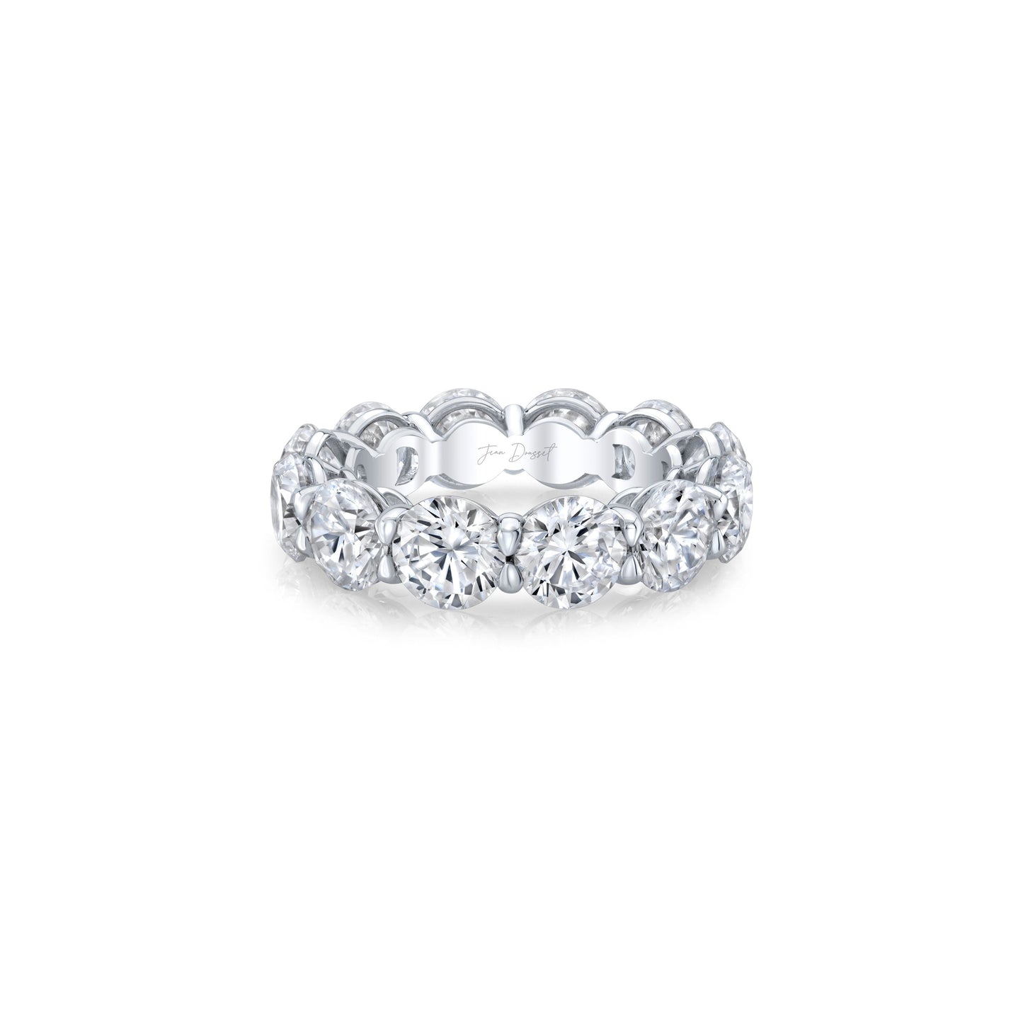Olivia Large Round Brilliant Lab Diamond Eternity Band - view 10