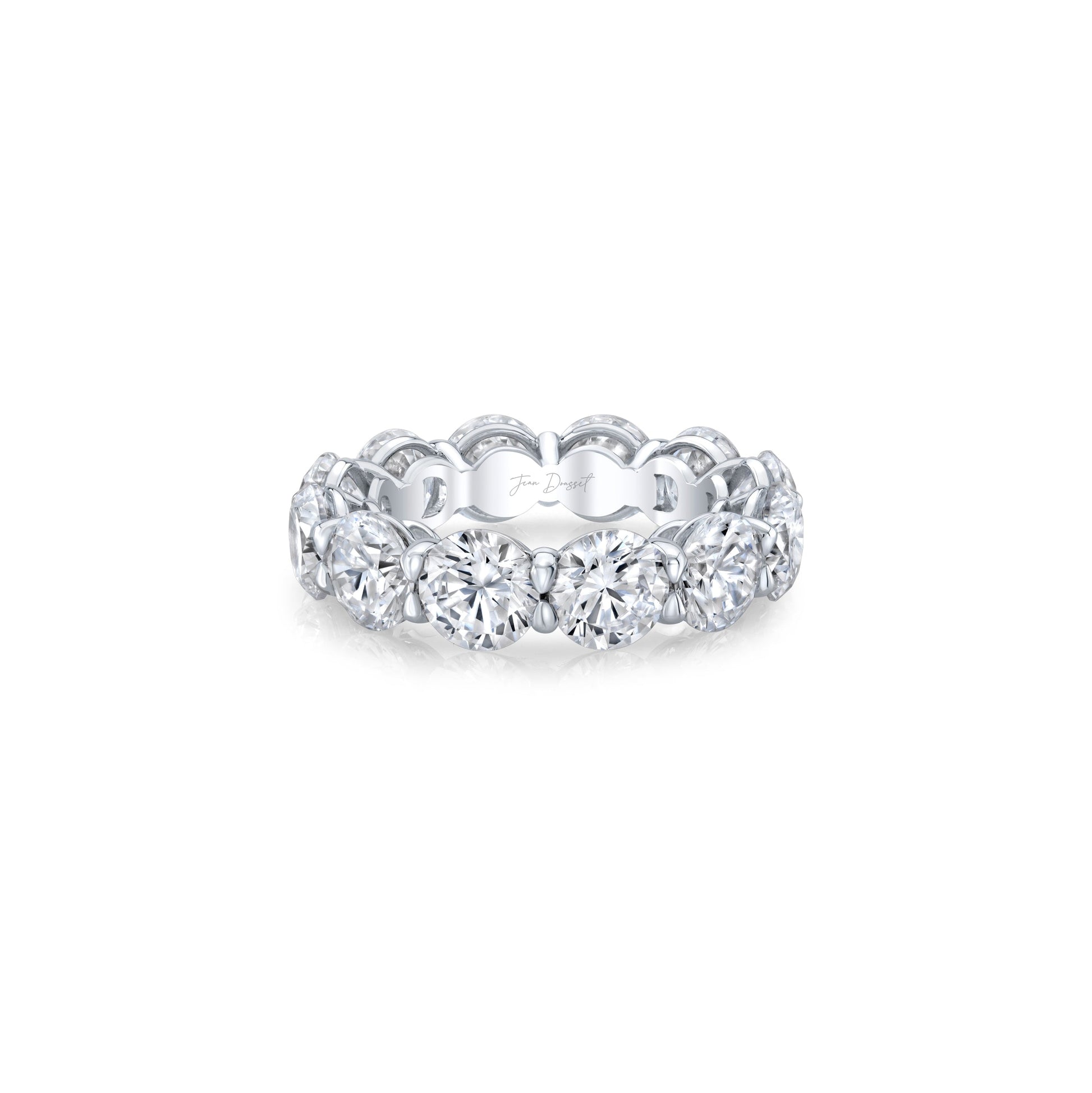 Olivia Large Round Brilliant Lab Diamond Eternity Band - view 10