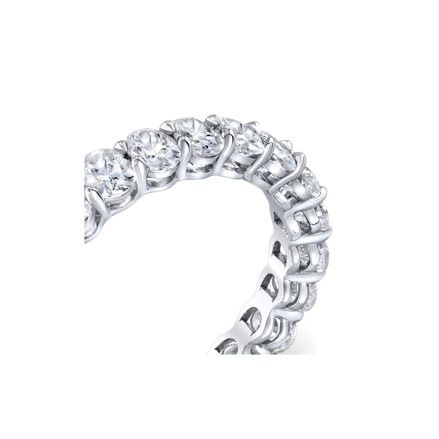 Olivia Oval Lab Diamond Eternity Band - view 10