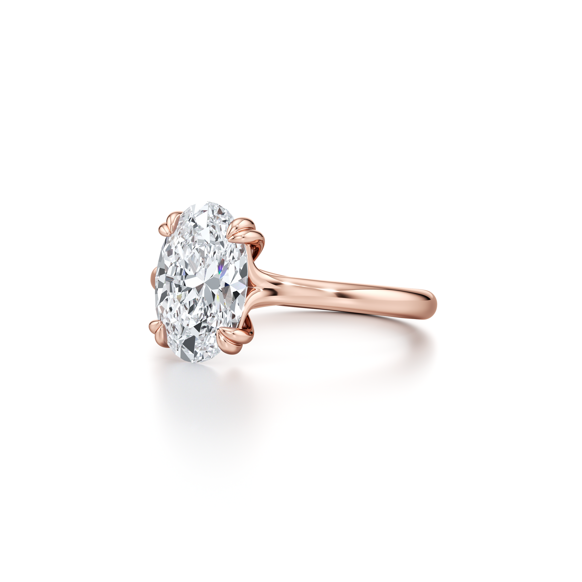 Elle Pear Solitaire Lab Diamond Engagement Ring - view 12