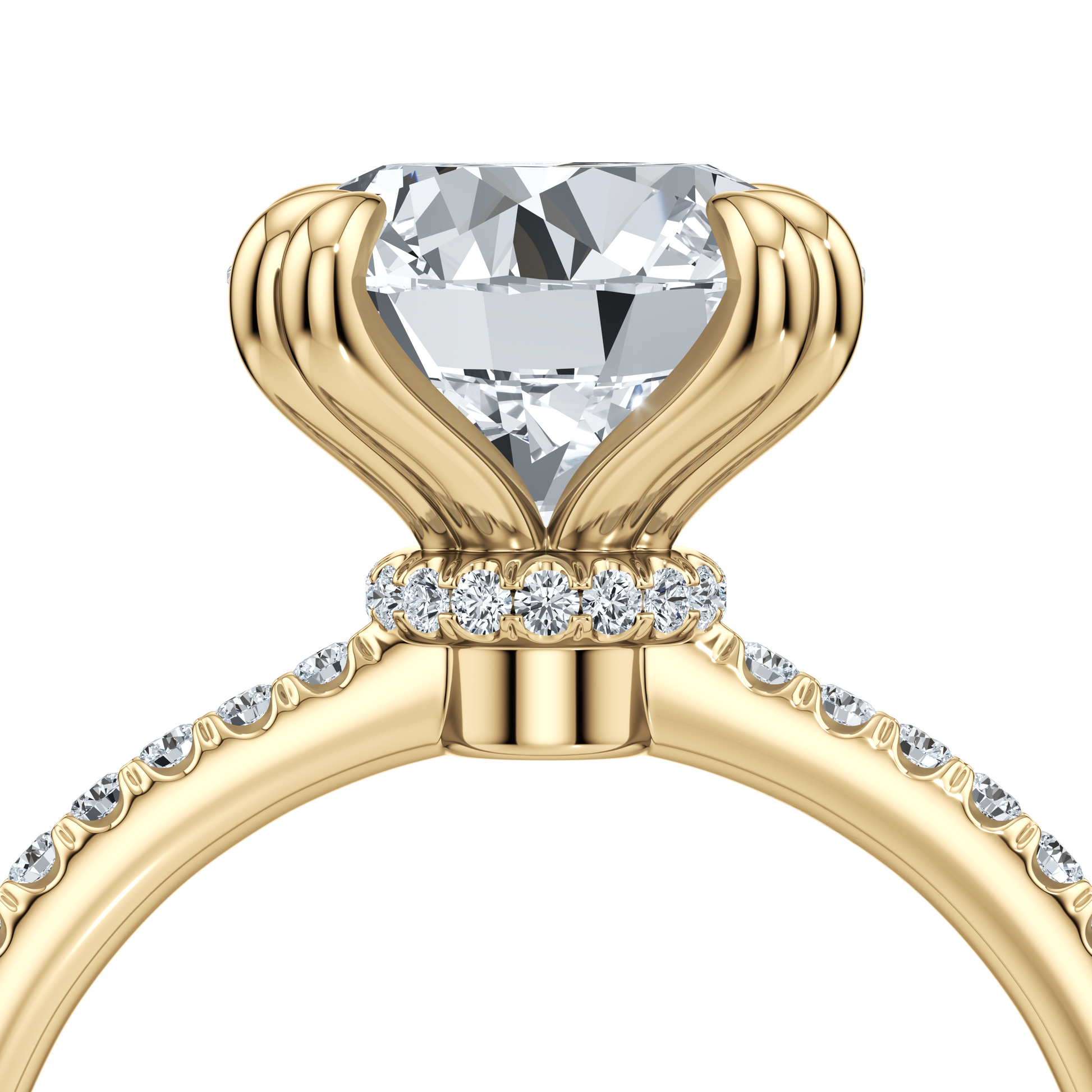Kate Oval Cut Solitaire Lab Diamond Engagement Ring - view 12
