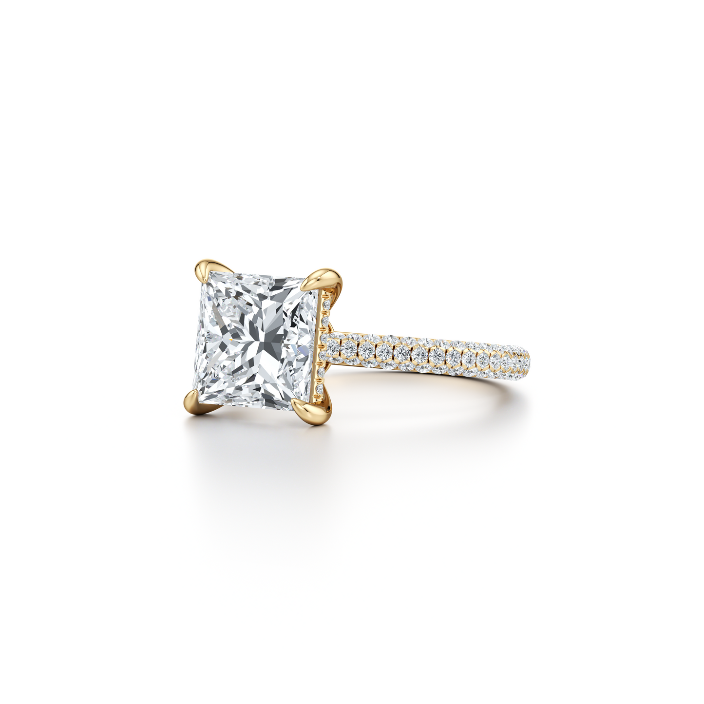 Chelsea Pear Solitaire Lab Diamond Engagement Ring - view 8
