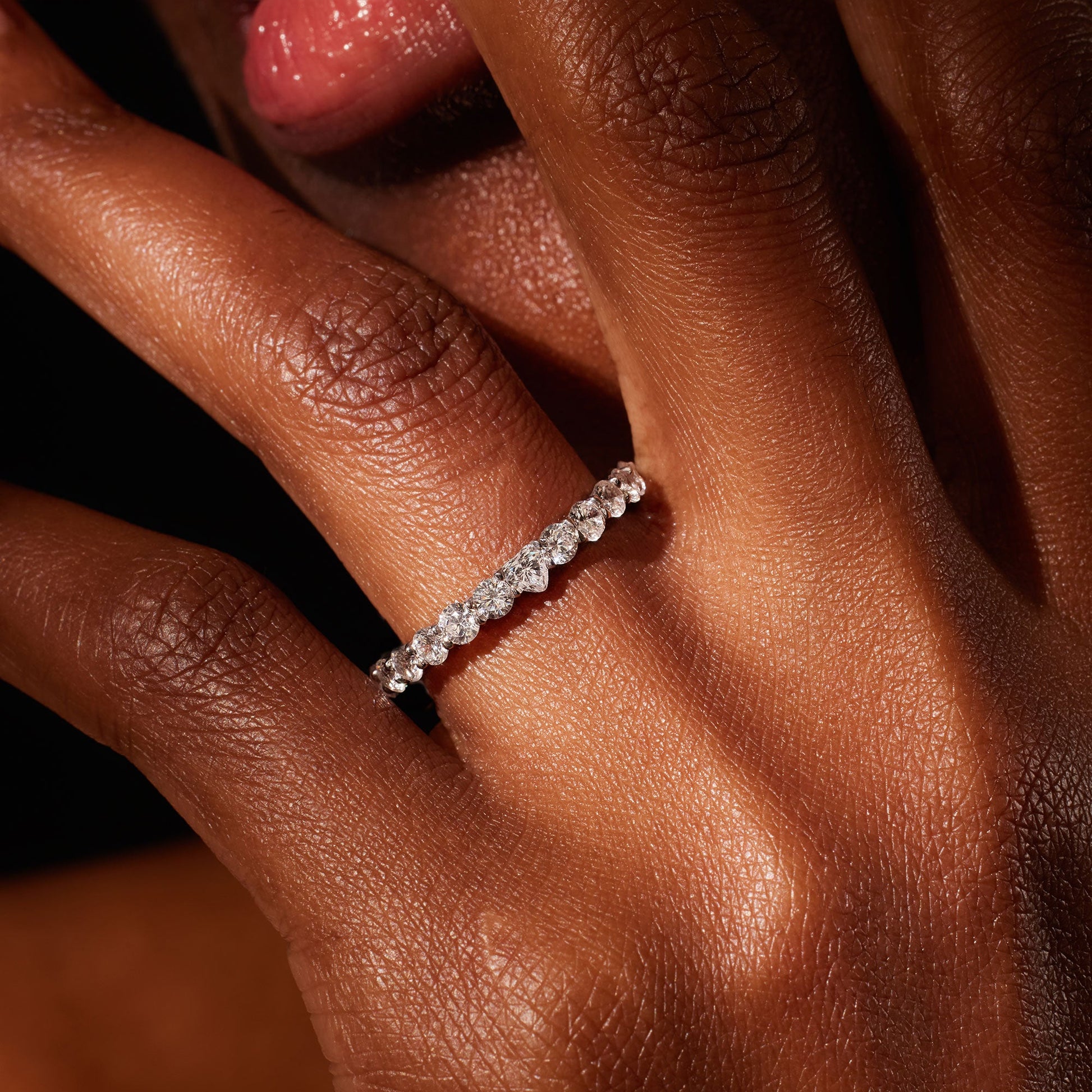 Eve Heart Lab Diamond Eternity Band - view 10