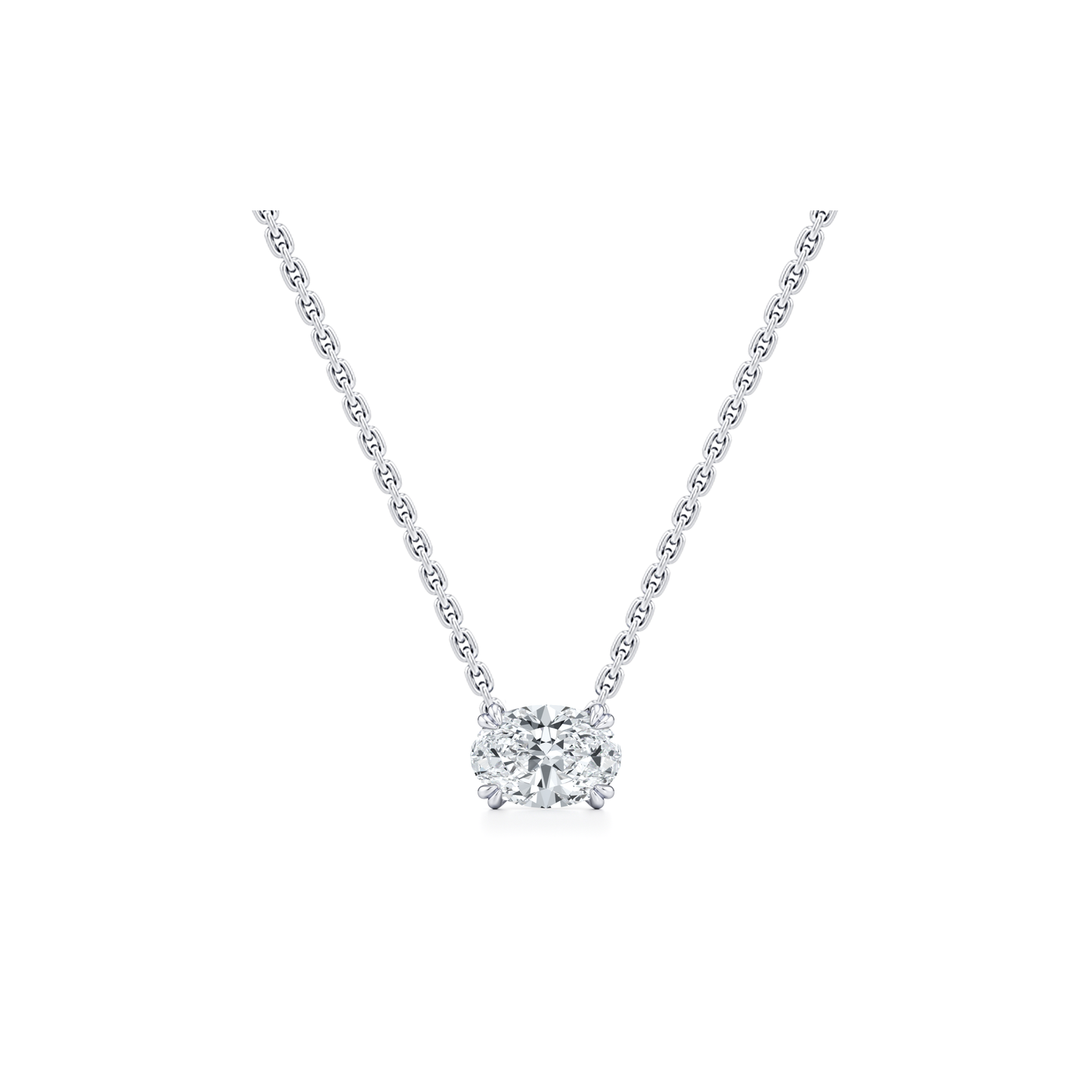 Elle Lab Diamond Oval Pendant - view 10