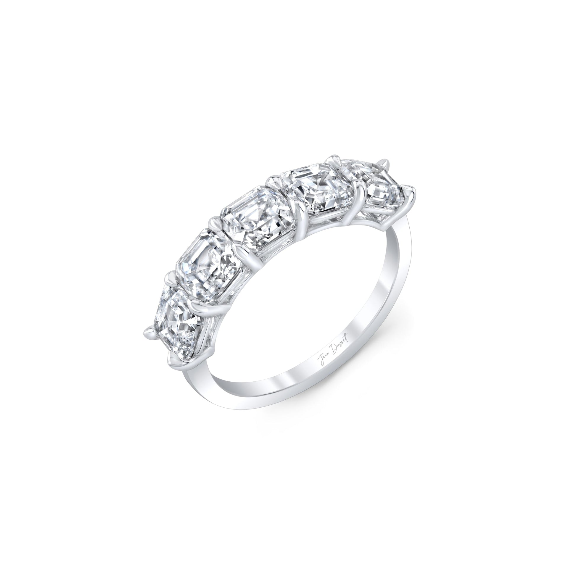 Olivia 5-Stone Asscher Lab Diamond Band - view 10