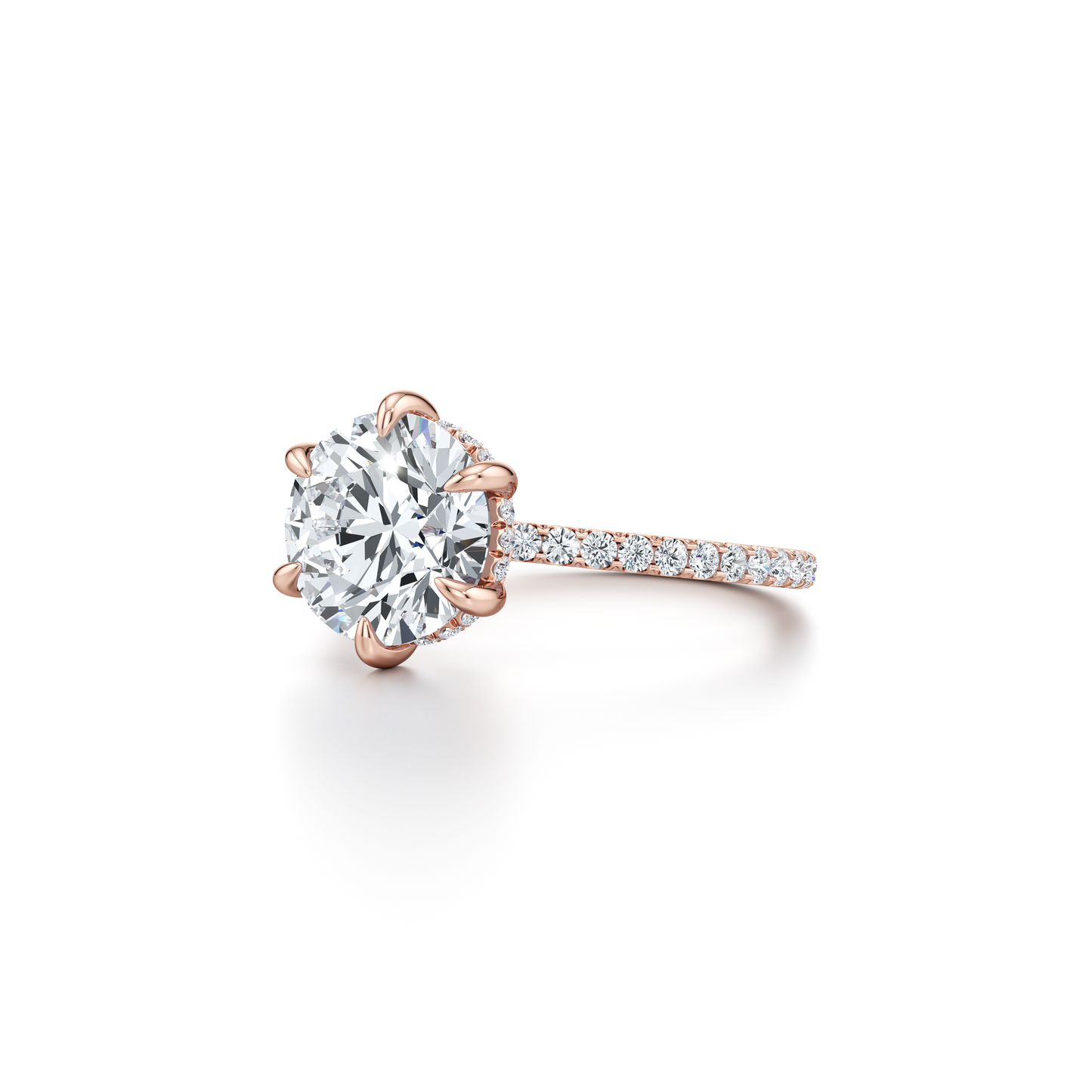 Audrey 6-Prong Solitaire Lab Diamond Engagement Ring - view 8