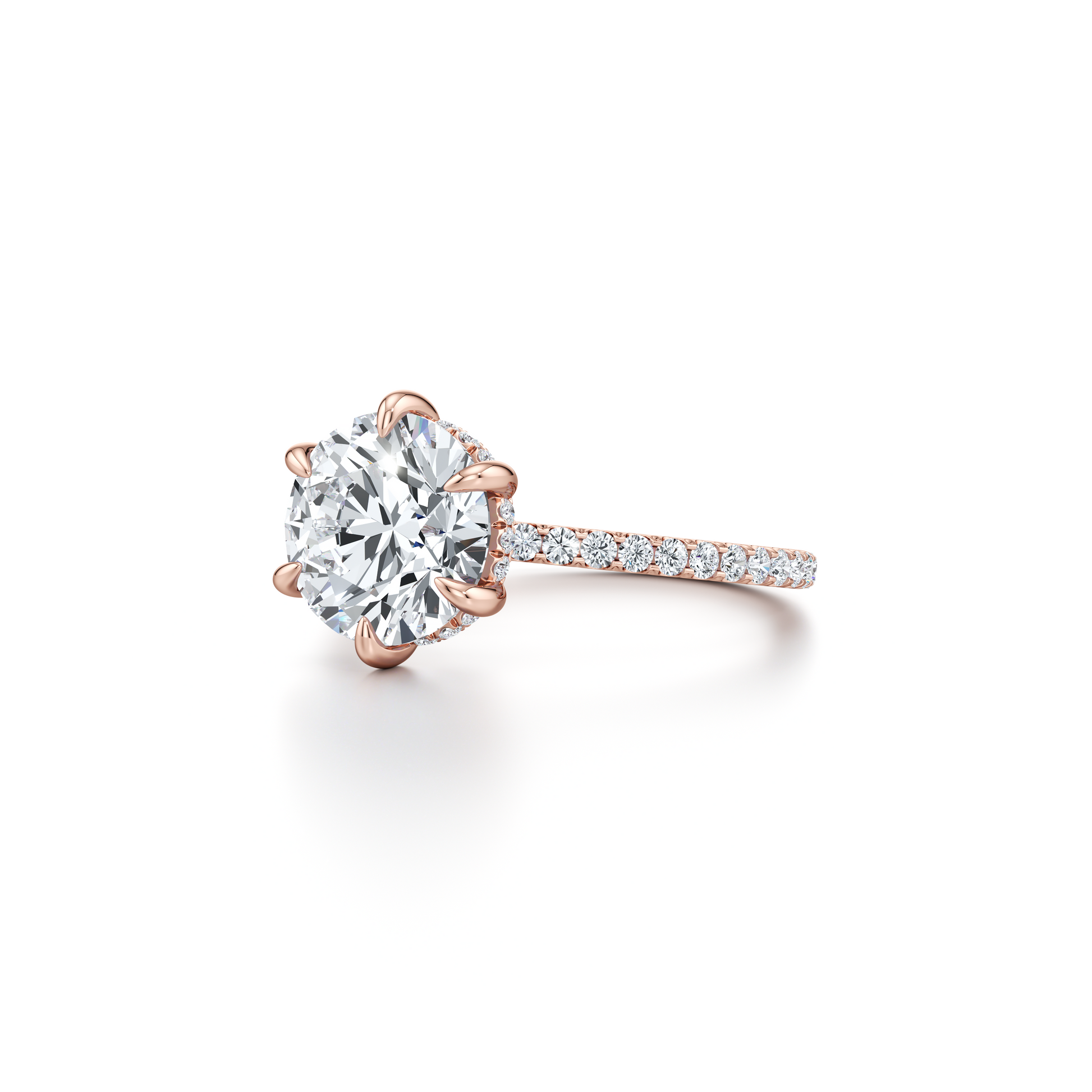 Audrey 6-Prong Solitaire Lab Diamond Engagement Ring - view 8