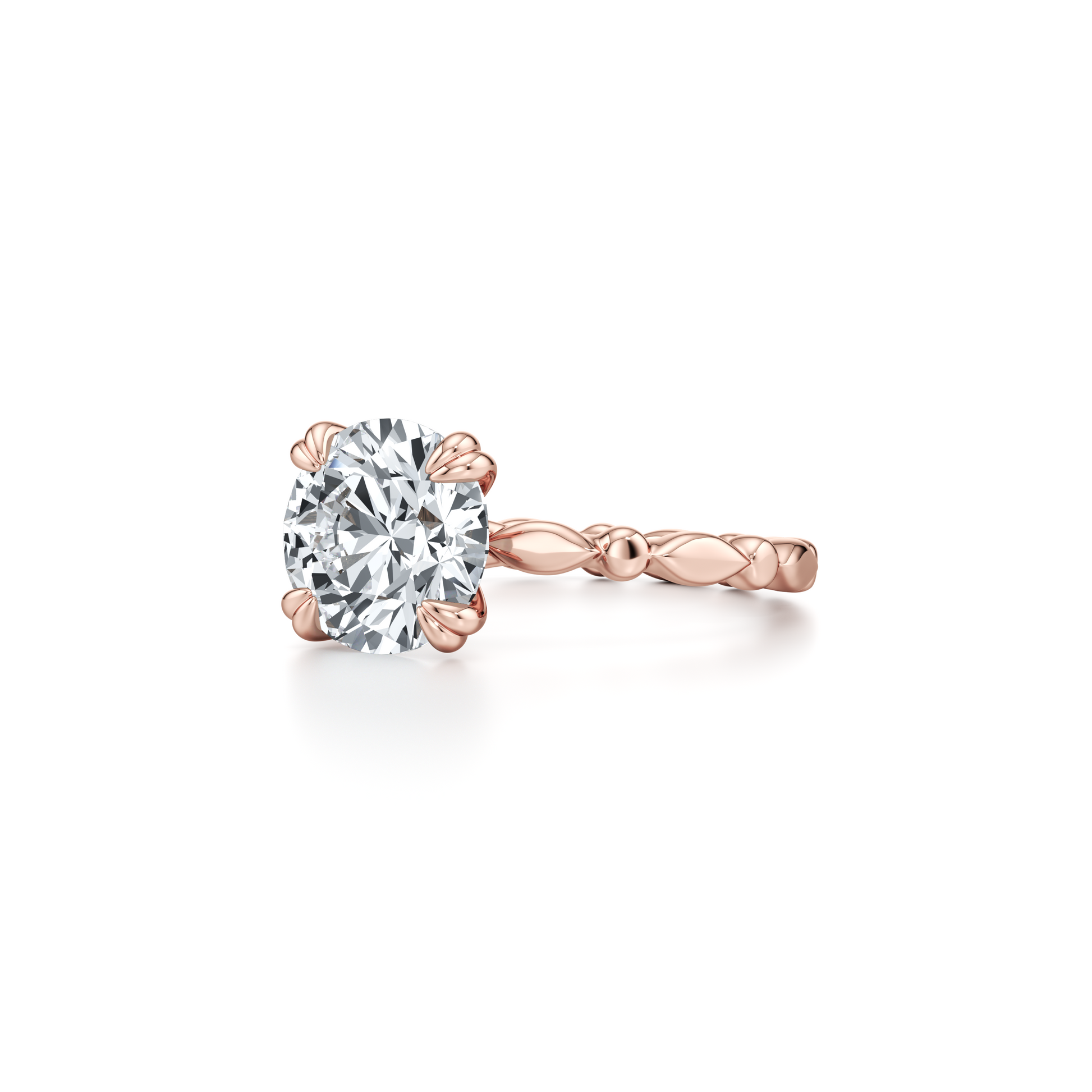 Vivienne Emerald Solitaire Lab Diamond Engagement Ring - view 11