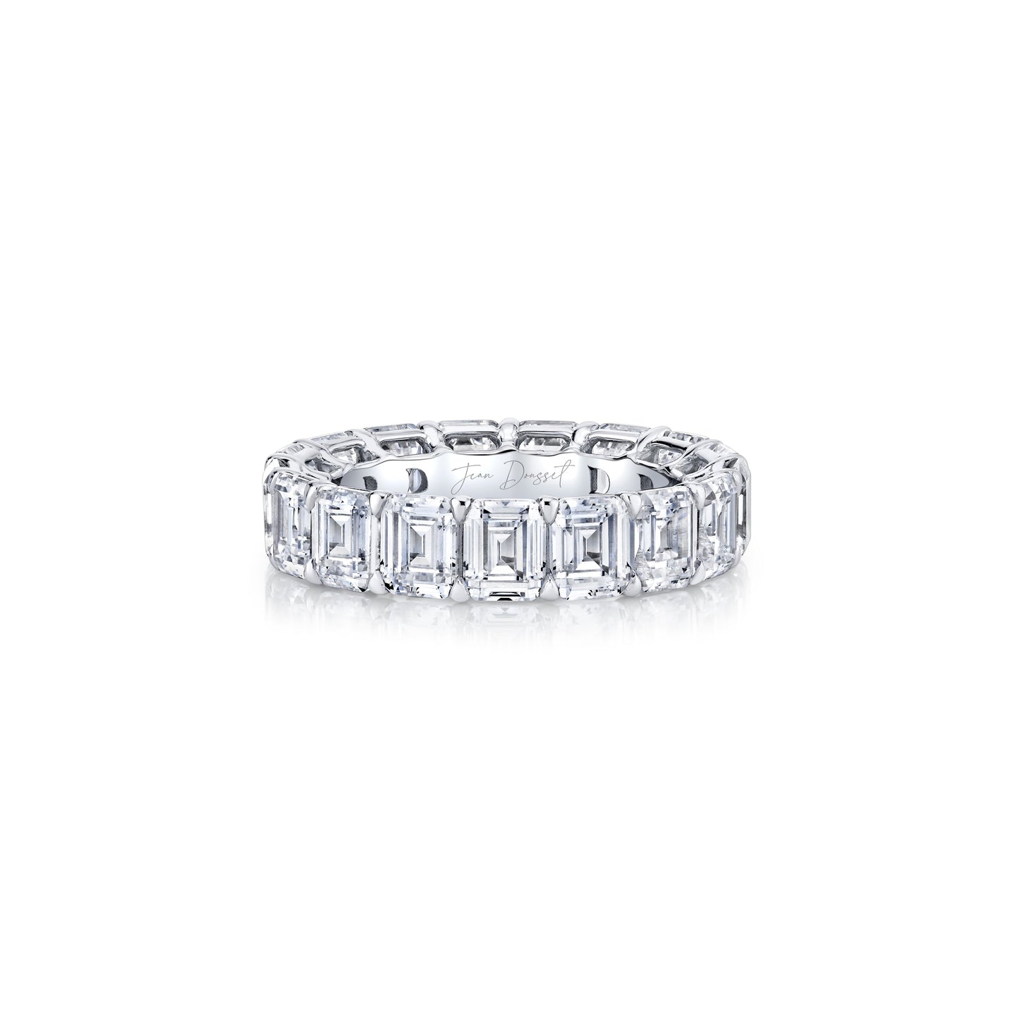 Olivia Large Emerald Lab Diamond Eternity Band - view 10