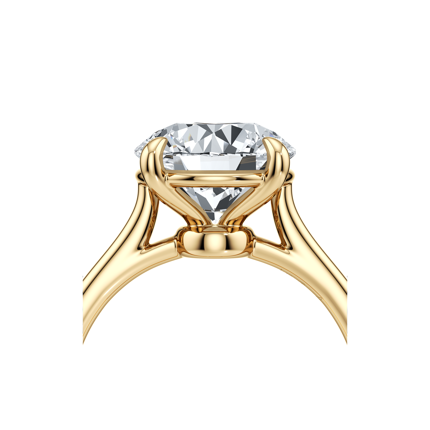 Chelsea Essential Round Solitaire Lab Diamond Engagement Ring - view 8