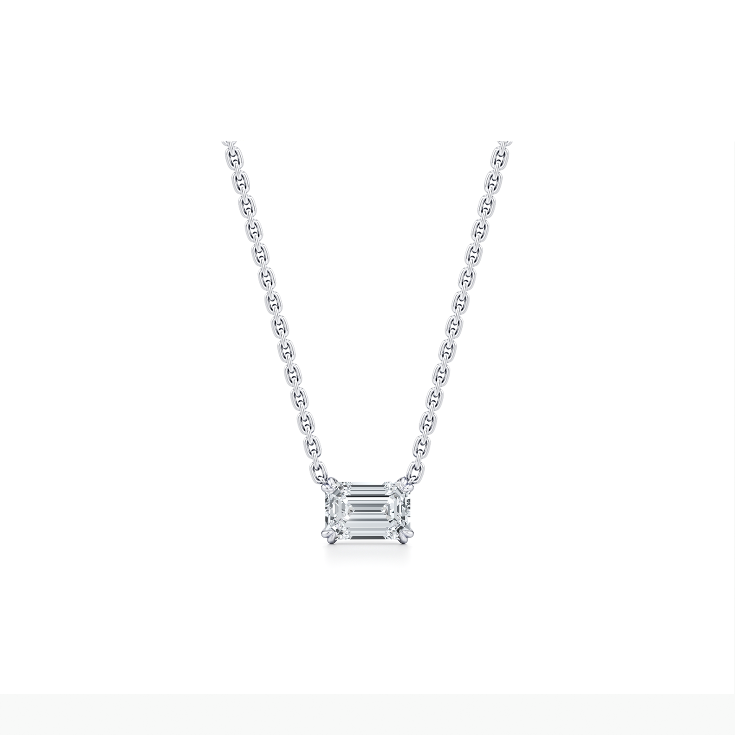 Elle Lab Diamond Emerald Pendant - view 10