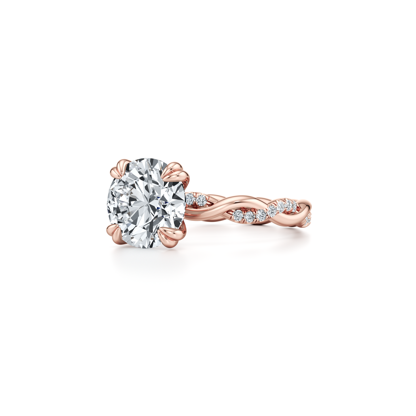 Ivy Oval Solitaire Lab Diamond Engagement Ring - view 11