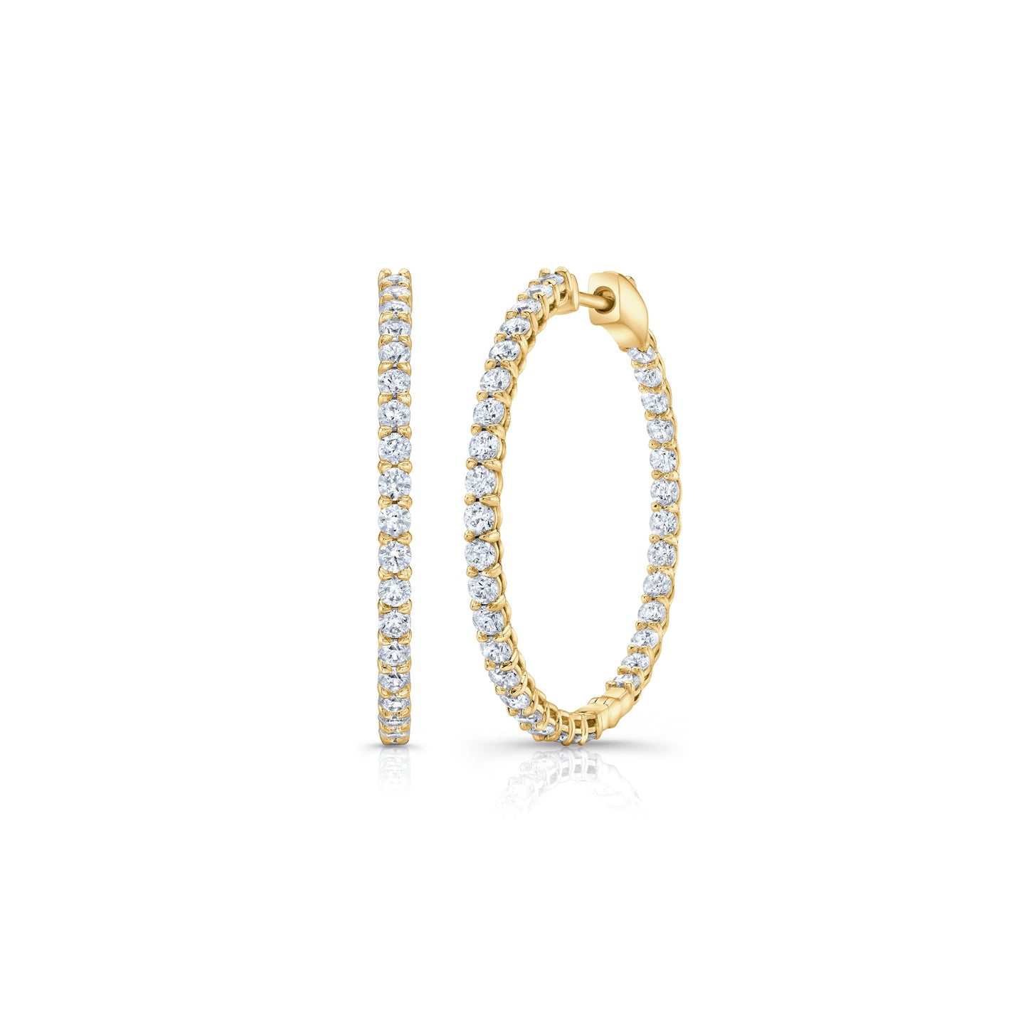 Olivia Lab Diamond Petite Inside Out Hoops - view 11