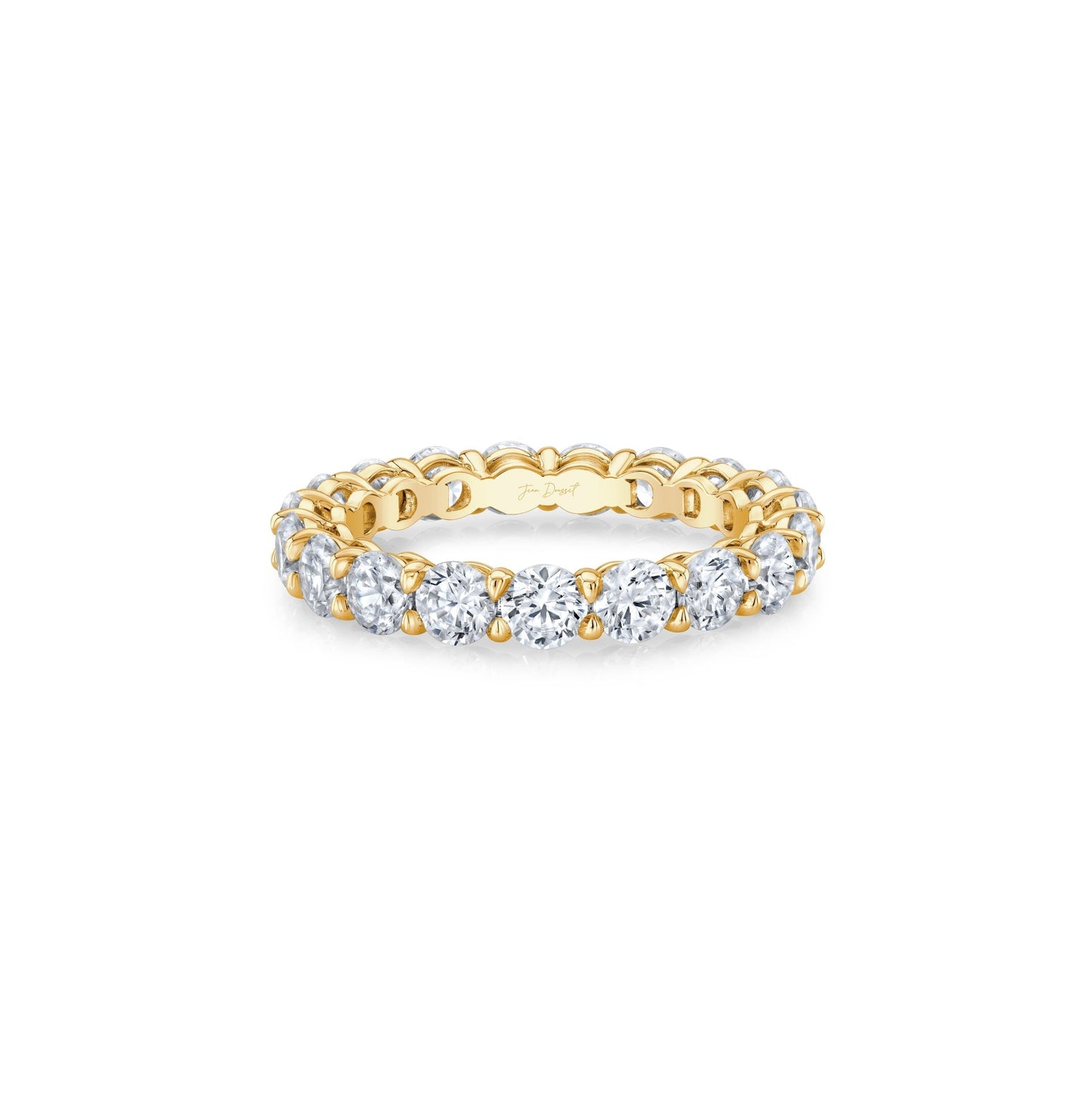 Olivia Large Round Brilliant Lab Diamond Eternity Band - view 11