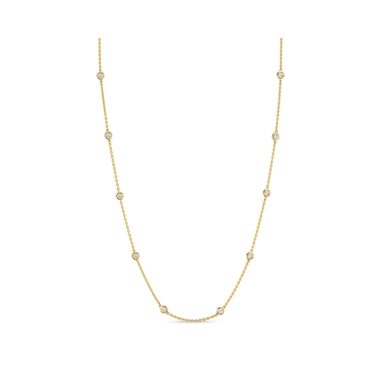Bezel By The Yard Lab Diamond Necklace - view 11