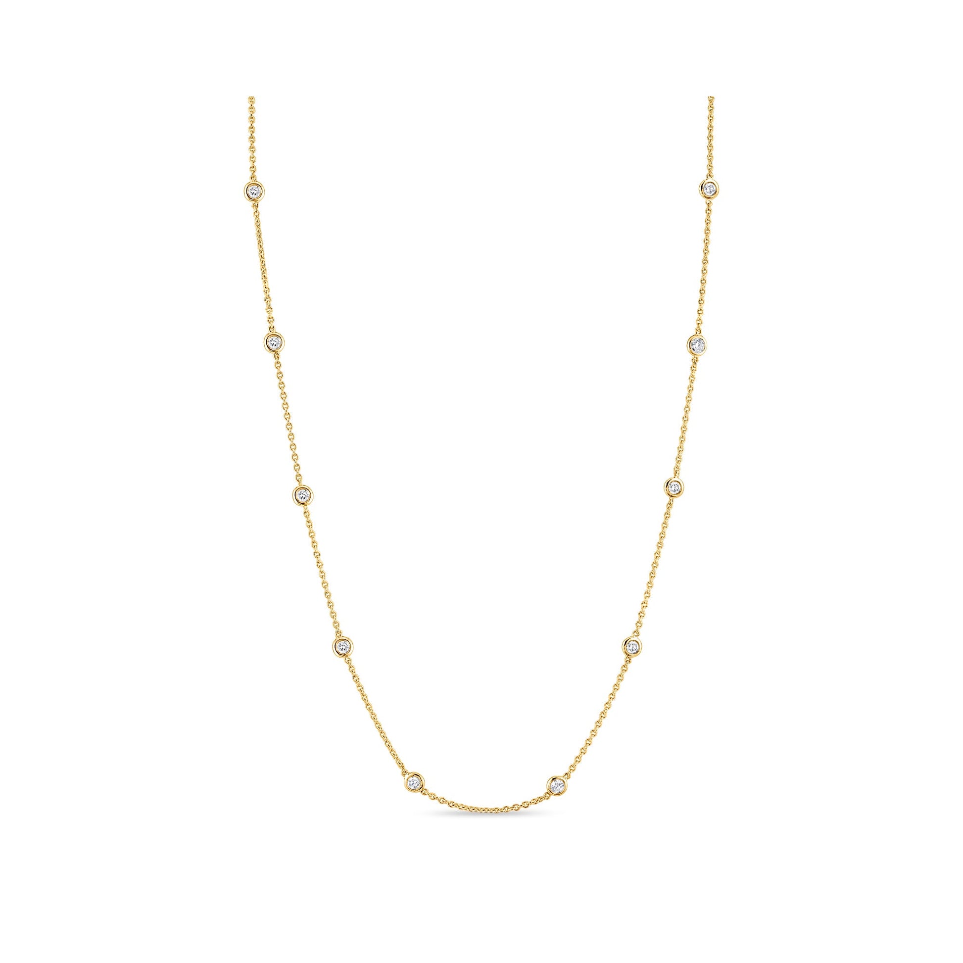 Bezel By The Yard Lab Diamond Necklace - view 11