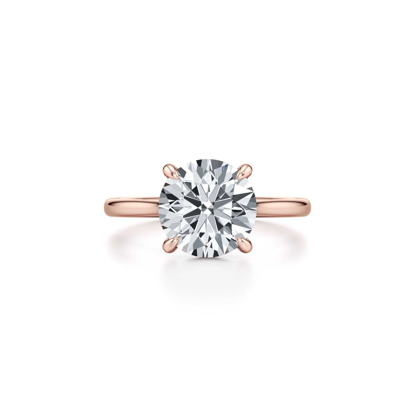 Chelsea Essential Emerald Solitaire Lab Diamond Engagement Ring - view 9