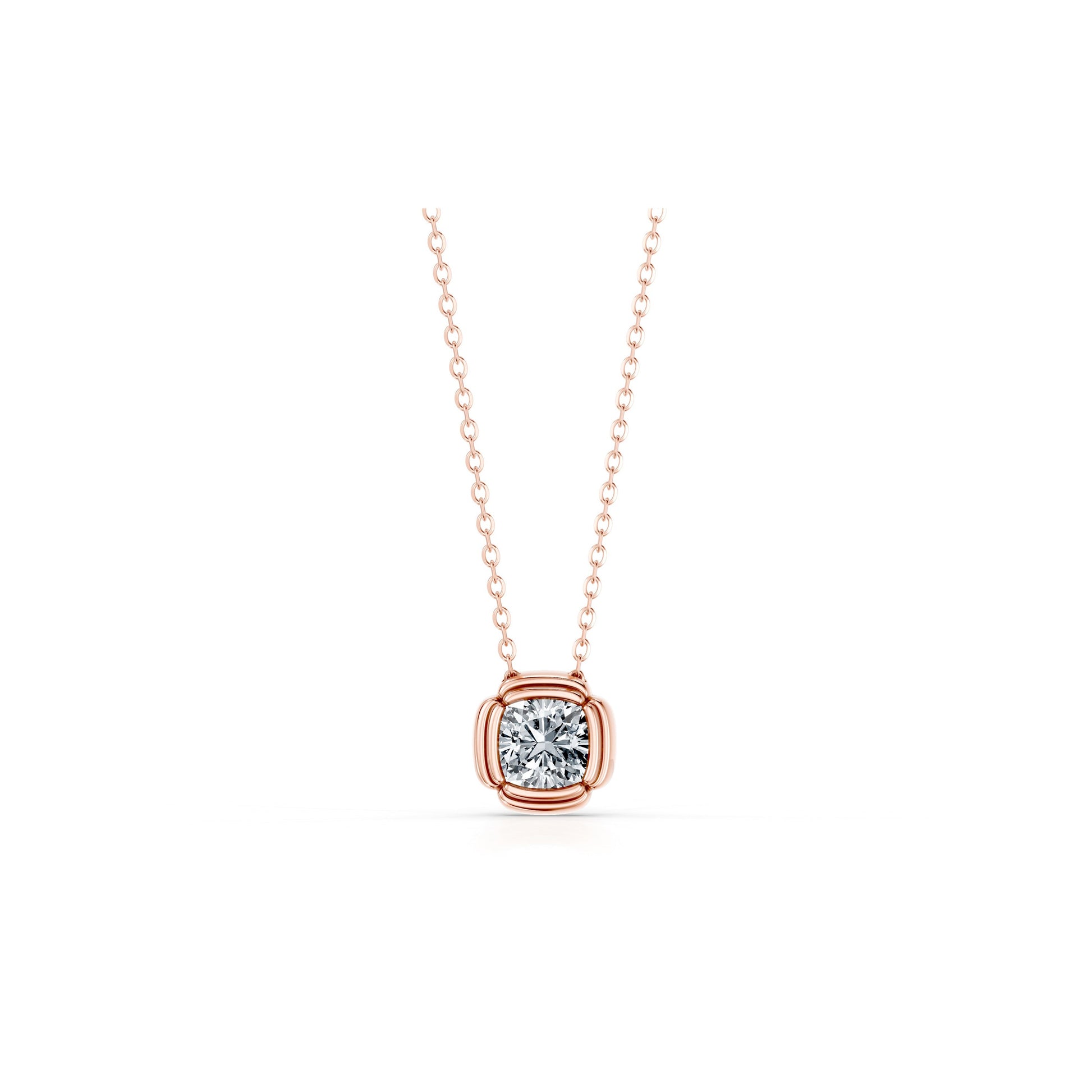 Doree Lab Diamond Pave Cushion Pendant - view 11