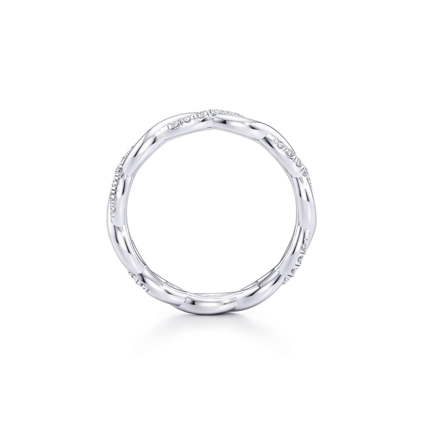 Ivy Lab Diamond Wedding Band - view 11