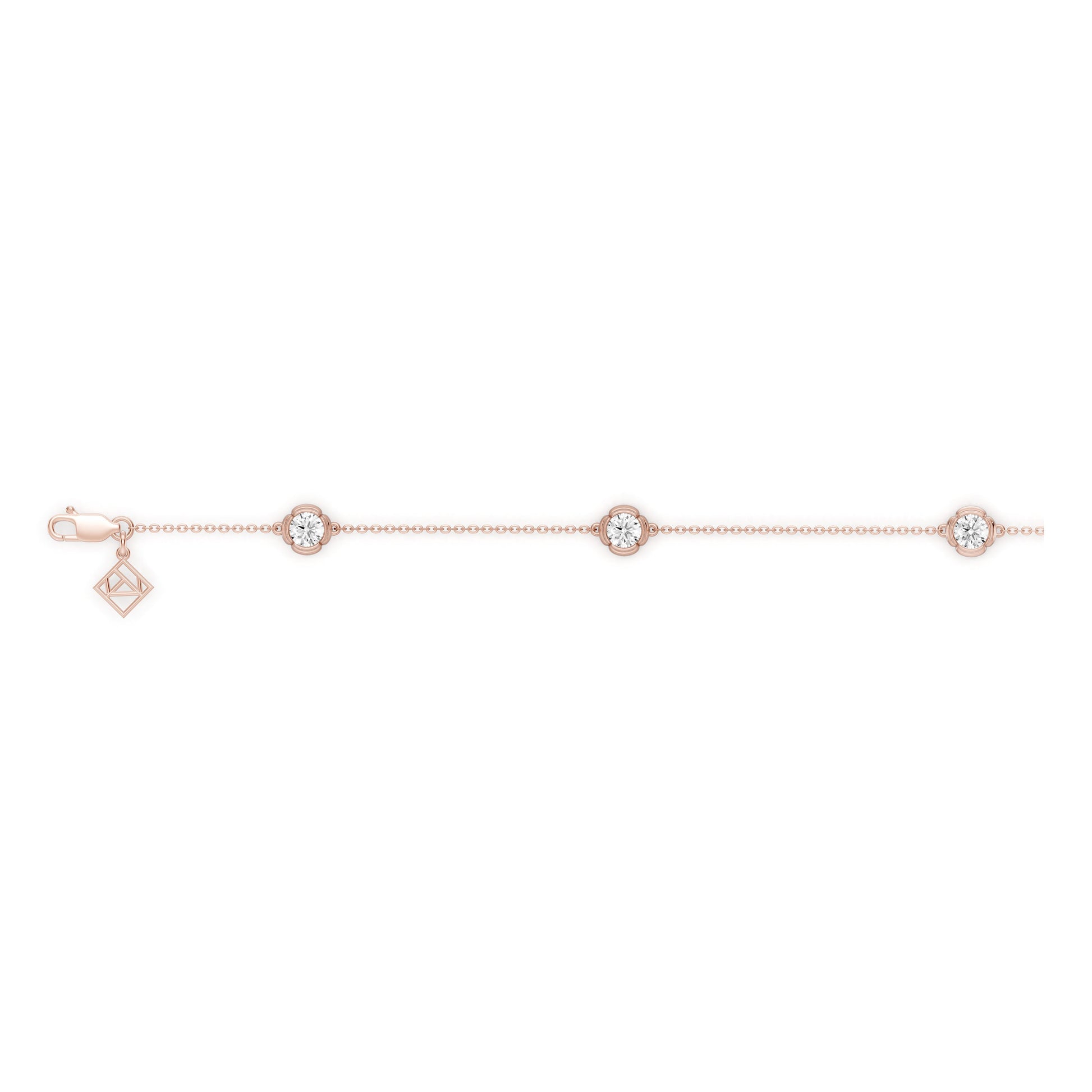 Doree By The Yard  Round Brilliant Lab Diamond Bracelet - view 11