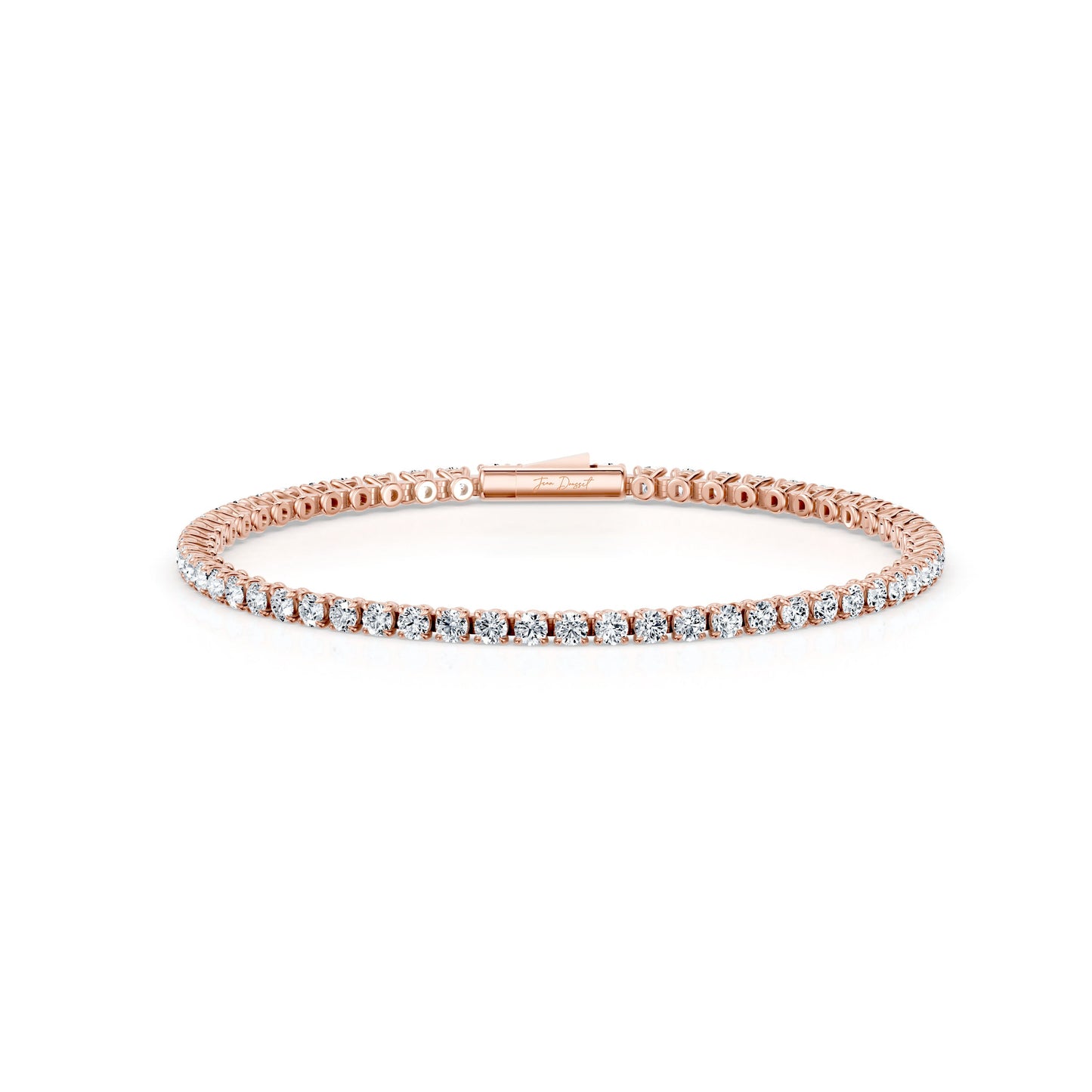 Olivia Round Brilliant Lab Diamond Tennis Bracelet - view 11