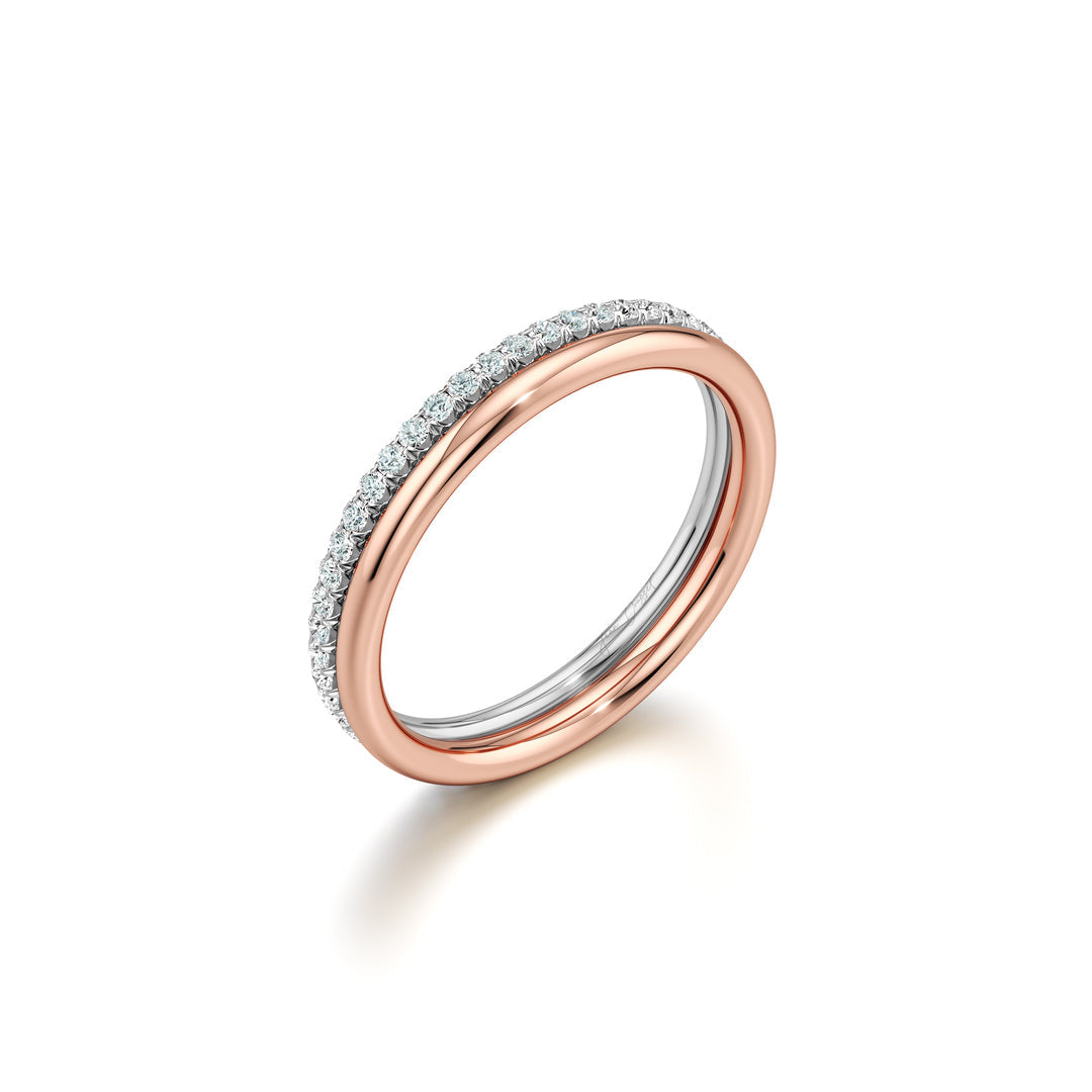 Elle Double Lab Diamond Band - view 11
