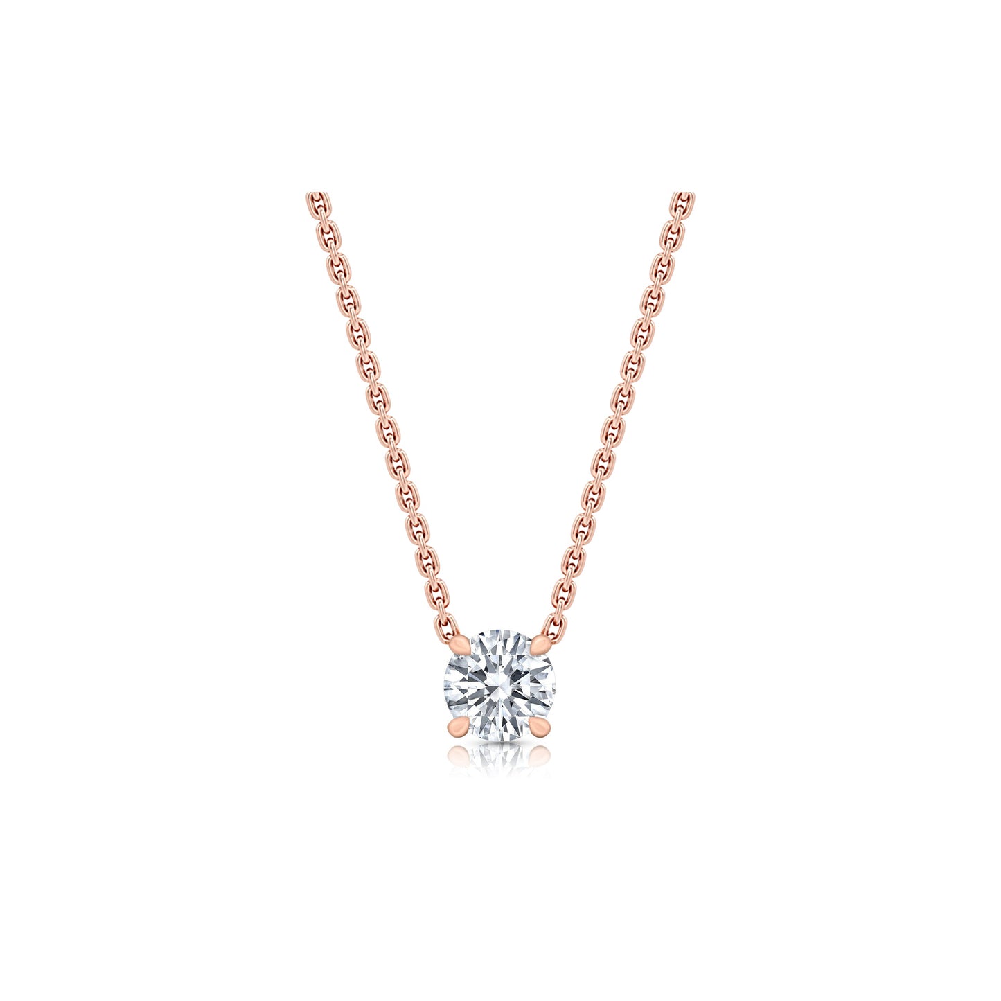 Chelsea Lab Diamond Round Brilliant Pendant - view 11