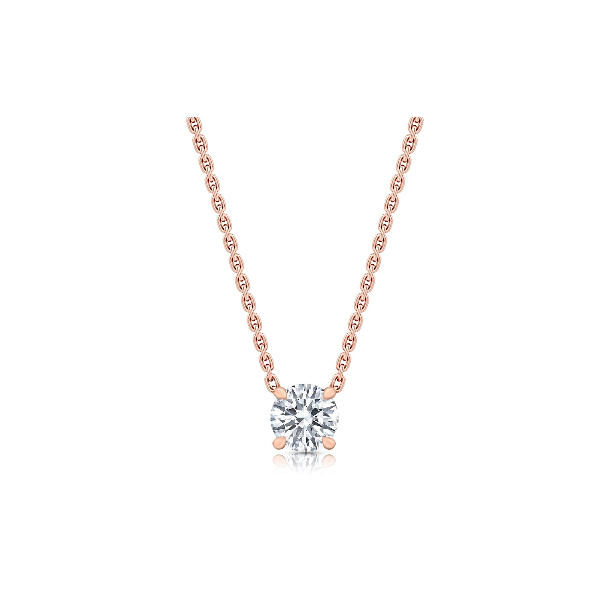 Chelsea Lab Diamond Round Brilliant Pendant - view 11