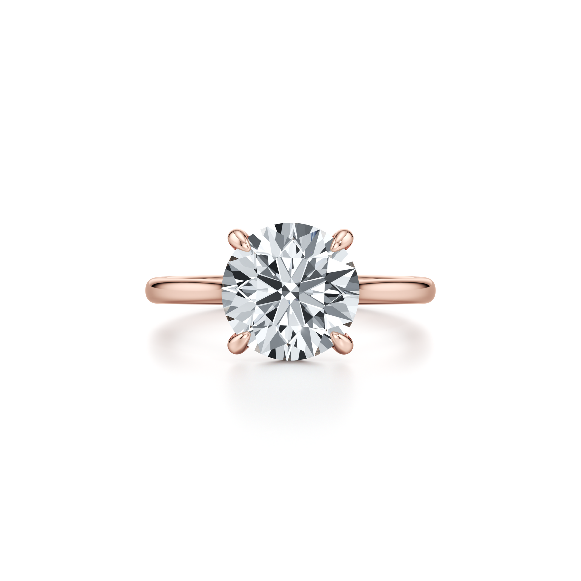 Chelsea Essential Round Solitaire Lab Diamond Engagement Ring - view 9