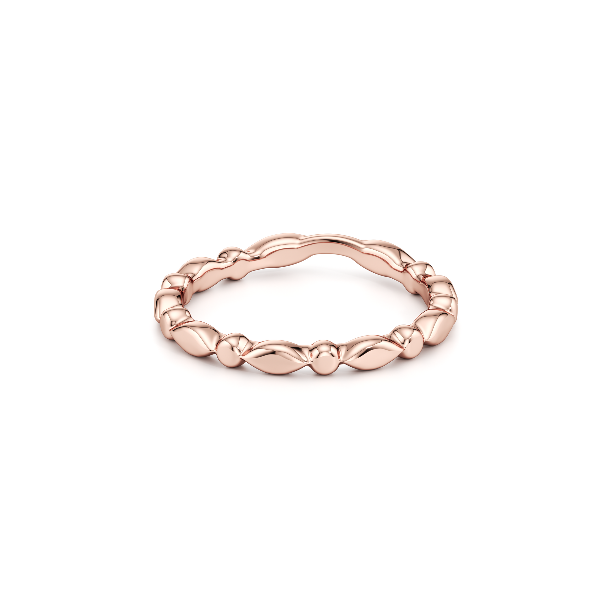 Vivienne High Polish Wedding Band - view 11