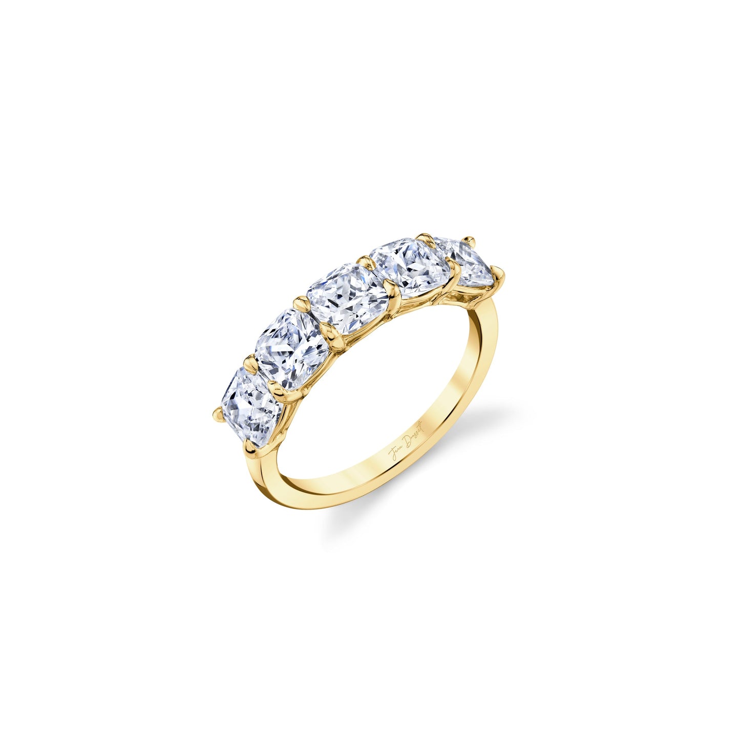 Olivia 5-Stone Cushion Lab Diamond Band - view 11