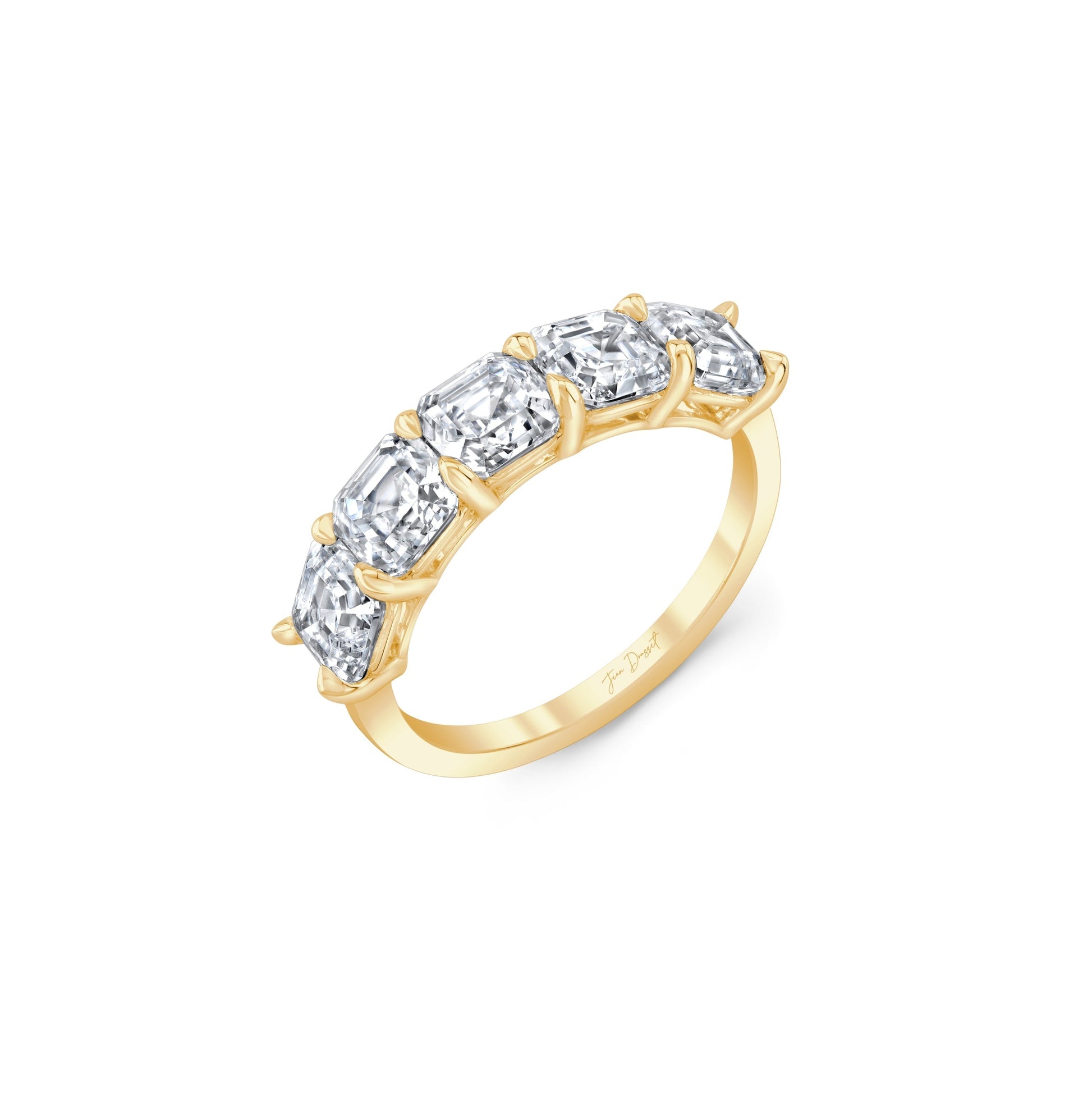 Olivia 5-Stone Asscher Lab Diamond Band - view 11