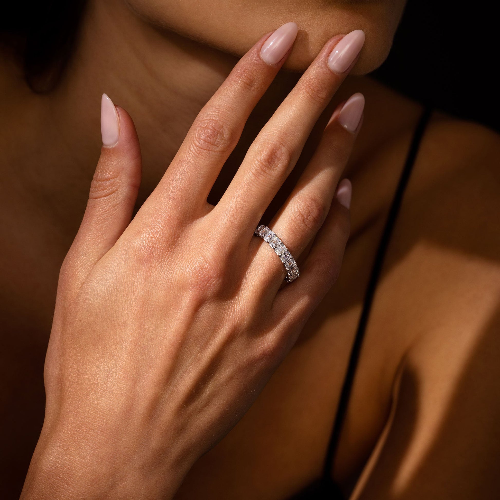 Olivia Emerald Lab Diamond Eternity Band - view 11