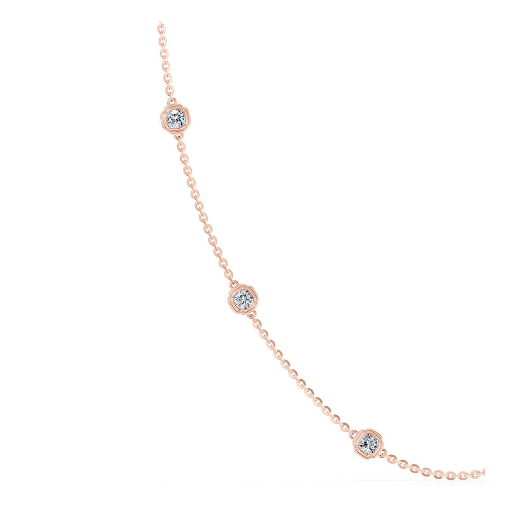 Doree By The Yard Cushion Lab Diamond Necklace - view 11