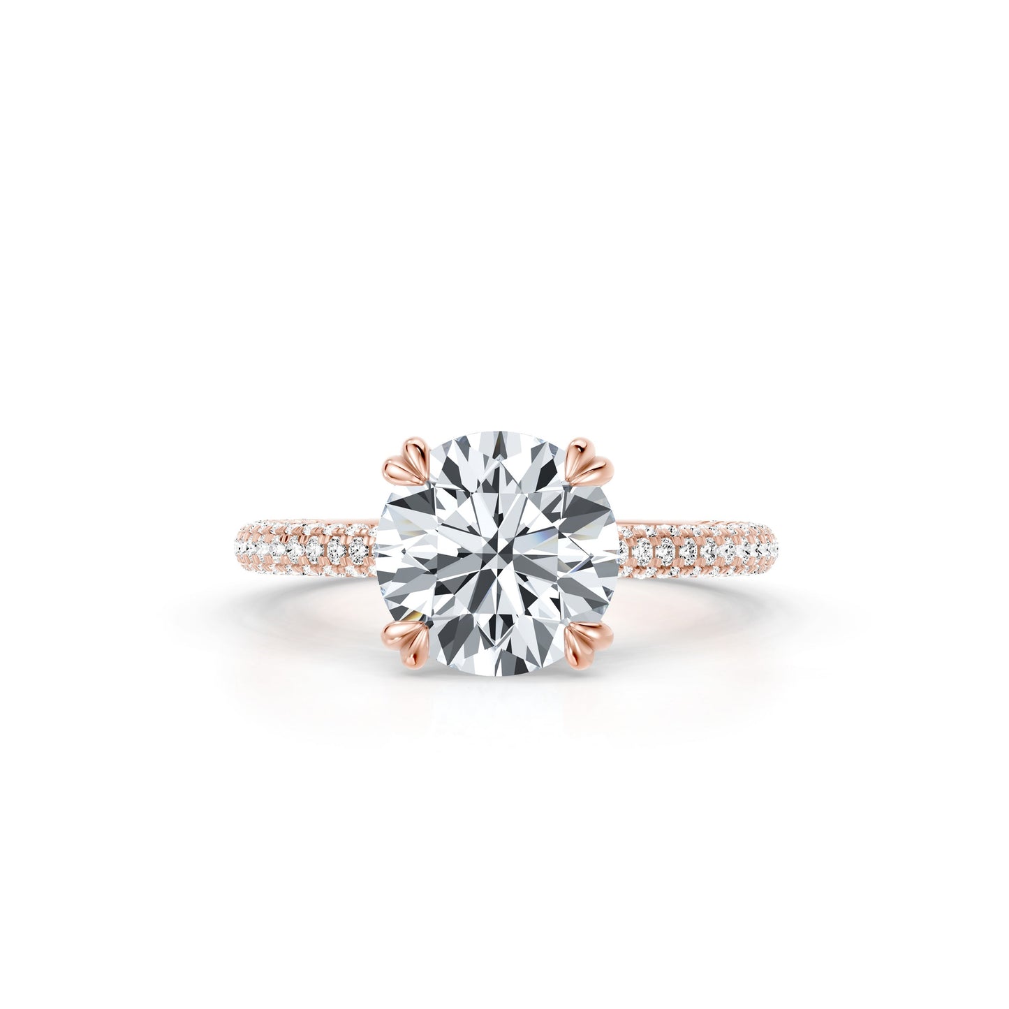 Chelsea Signature Emerald Lab Diamond Engagement Ring - view 9