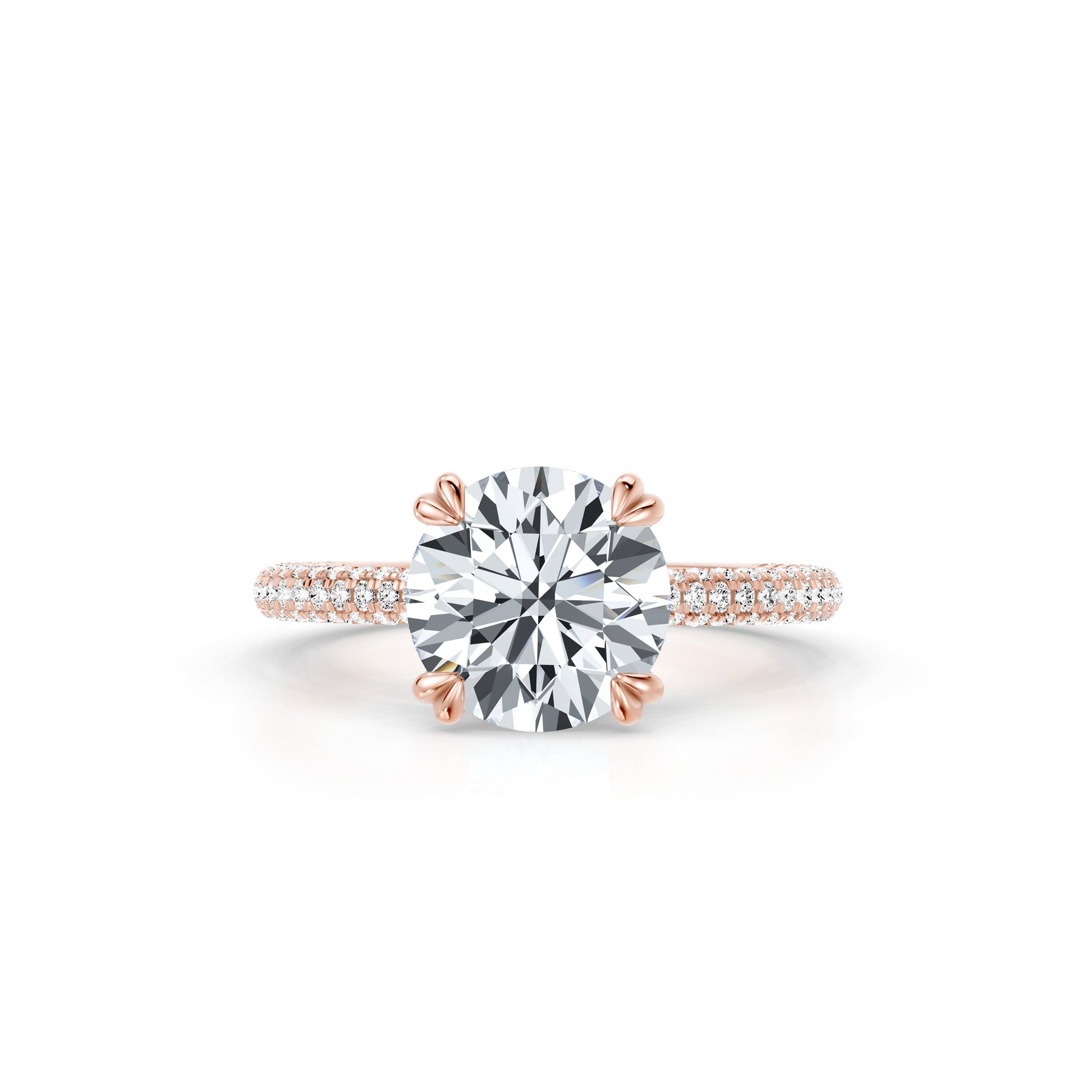 Chelsea Signature Emerald Lab Diamond Engagement Ring - view 9