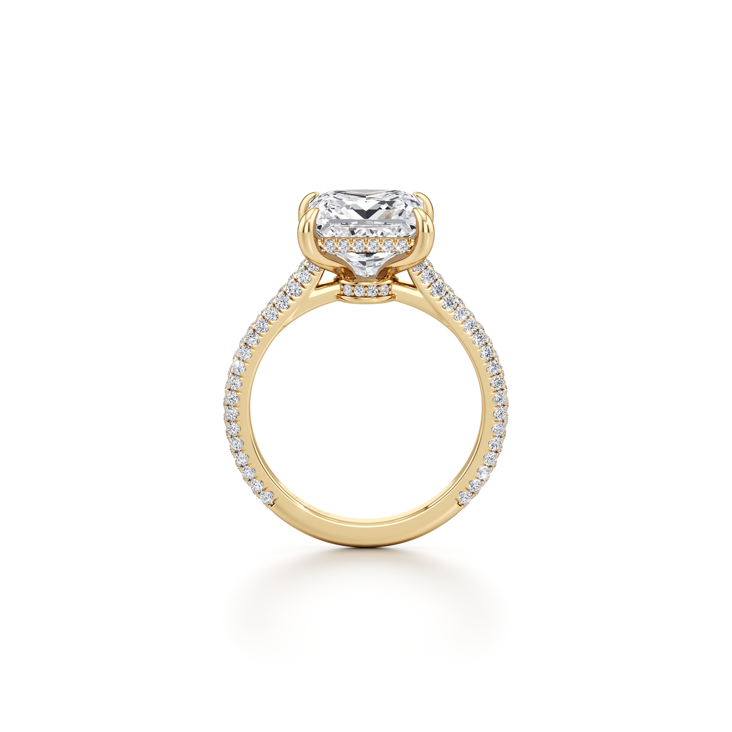 Chelsea Princess Solitaire Lab Diamond Engagement Ring - view 9