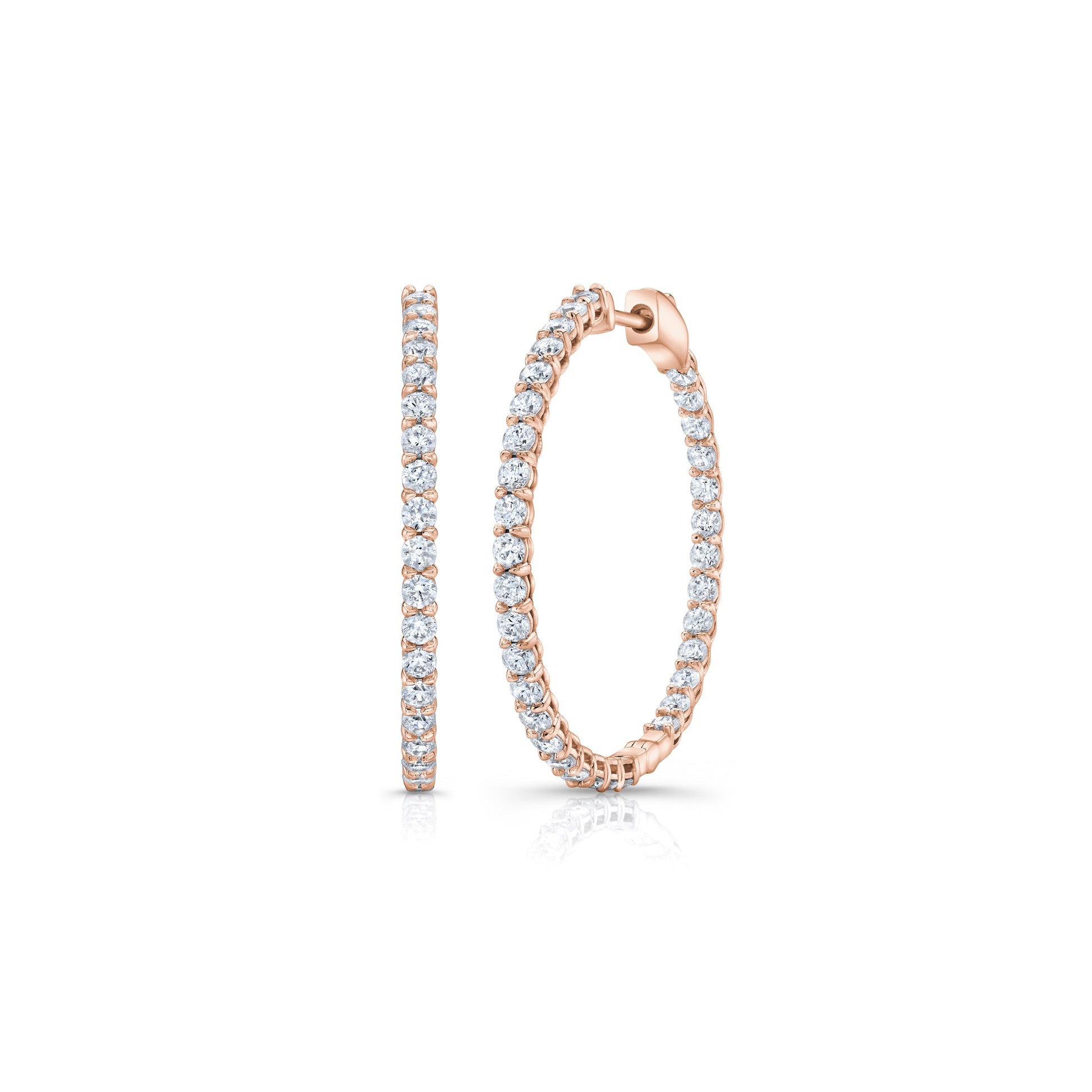 Olivia Lab Diamond Petite Inside Out Hoops - view 12