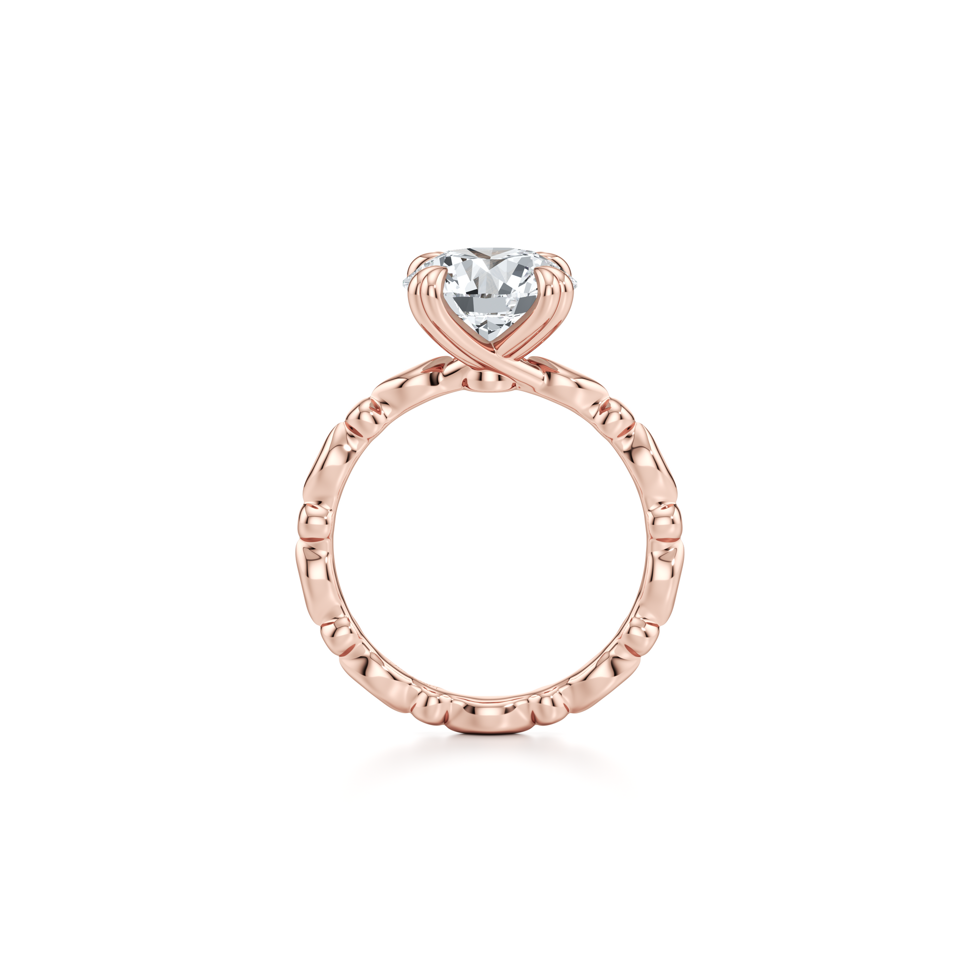 Vivienne Pear Solitaire Lab Diamond Engagement Ring - view 12