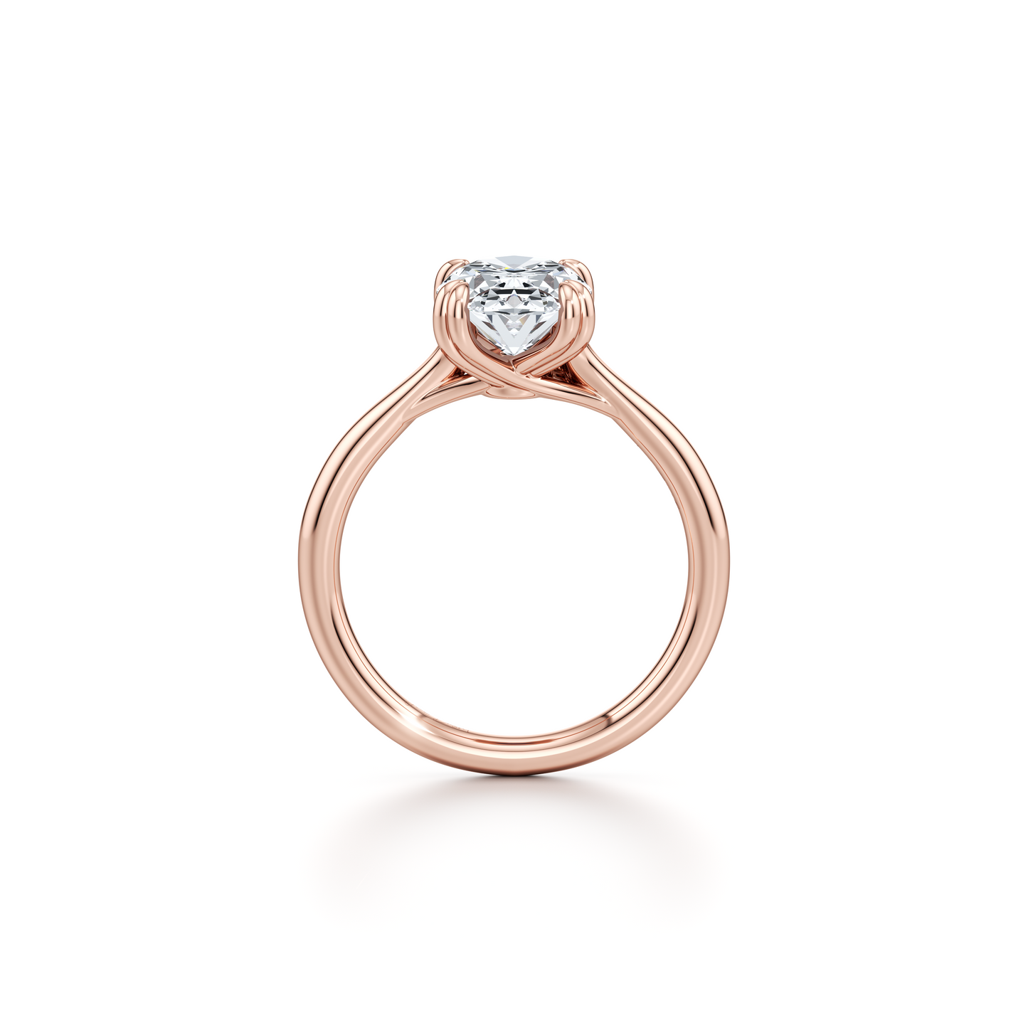 Elle Princess Solitaire Lab Diamond Engagement Ring - view 9