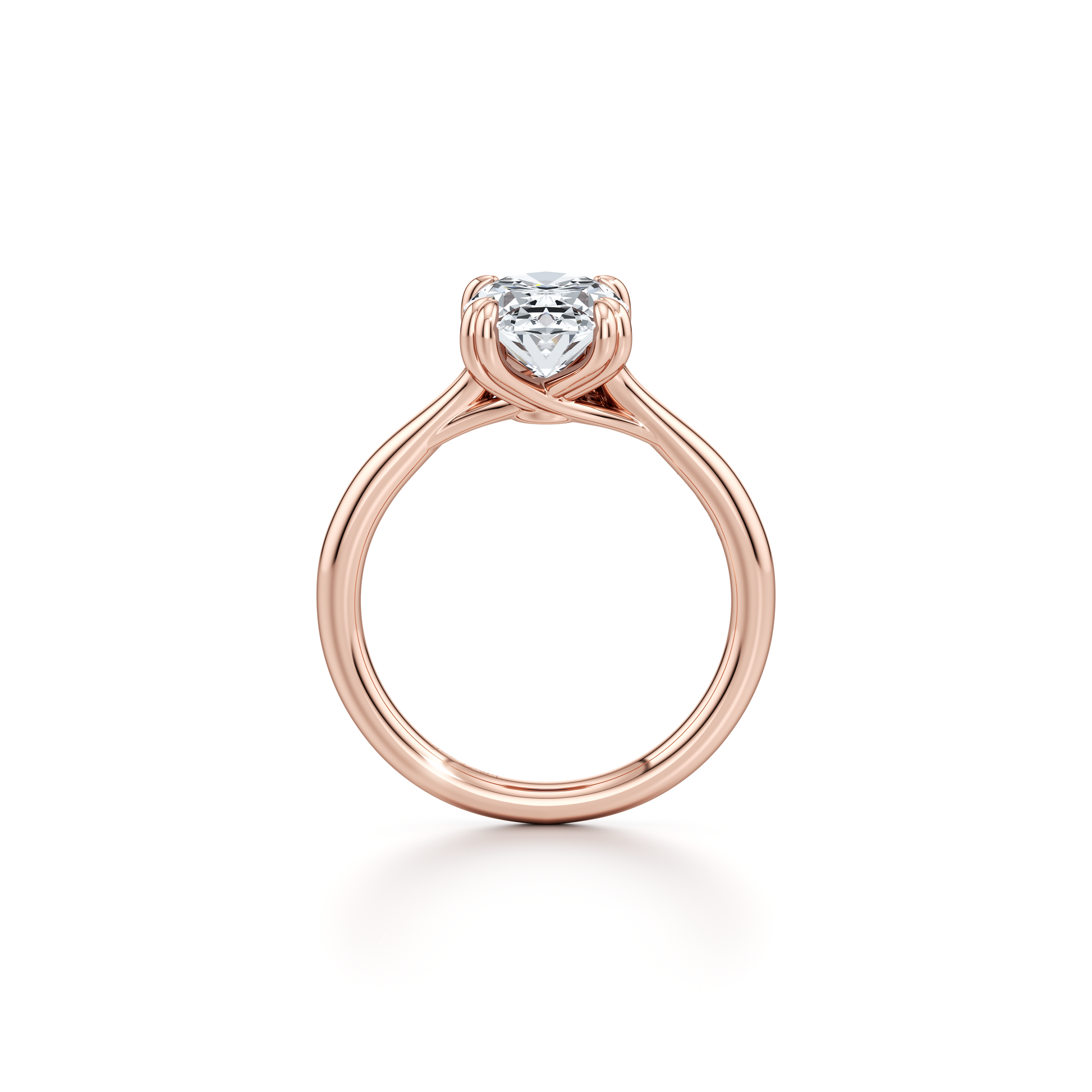 Elle Princess Solitaire Lab Diamond Engagement Ring - view 9