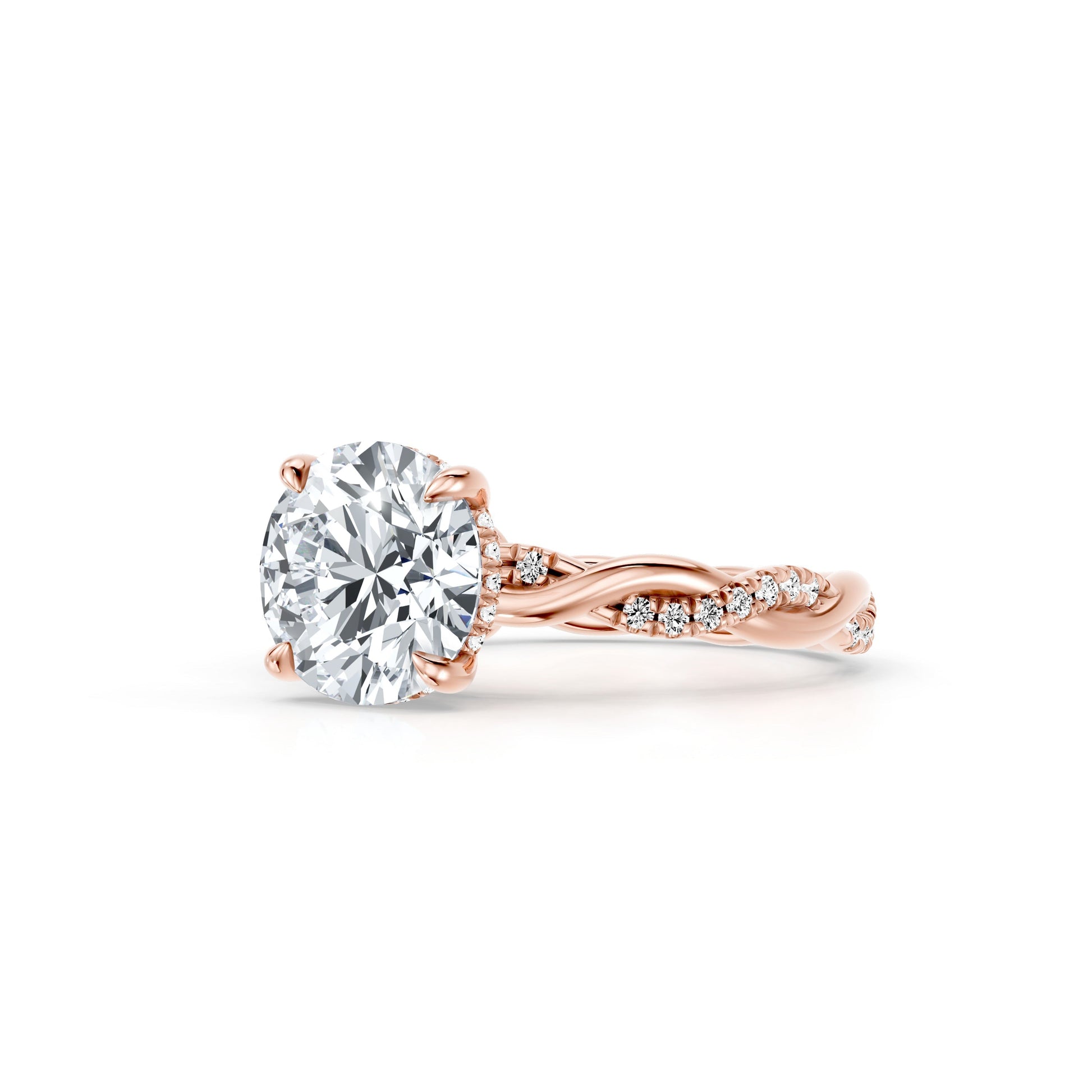 Ivy Heritage Antique Cushion Solitaire Lab Diamond Engagement Ring - view 10