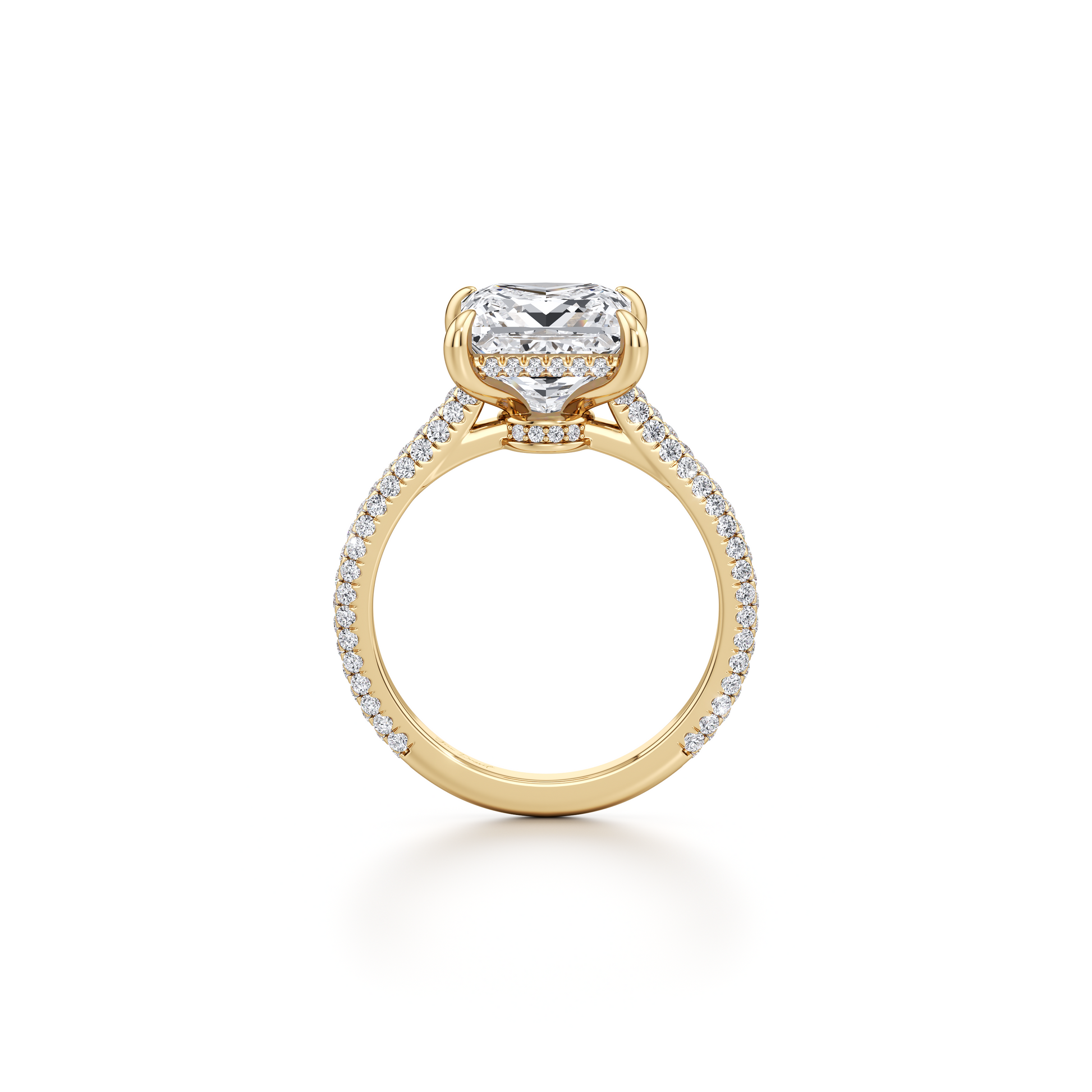 Chelsea Pear Solitaire Lab Diamond Engagement Ring - view 9