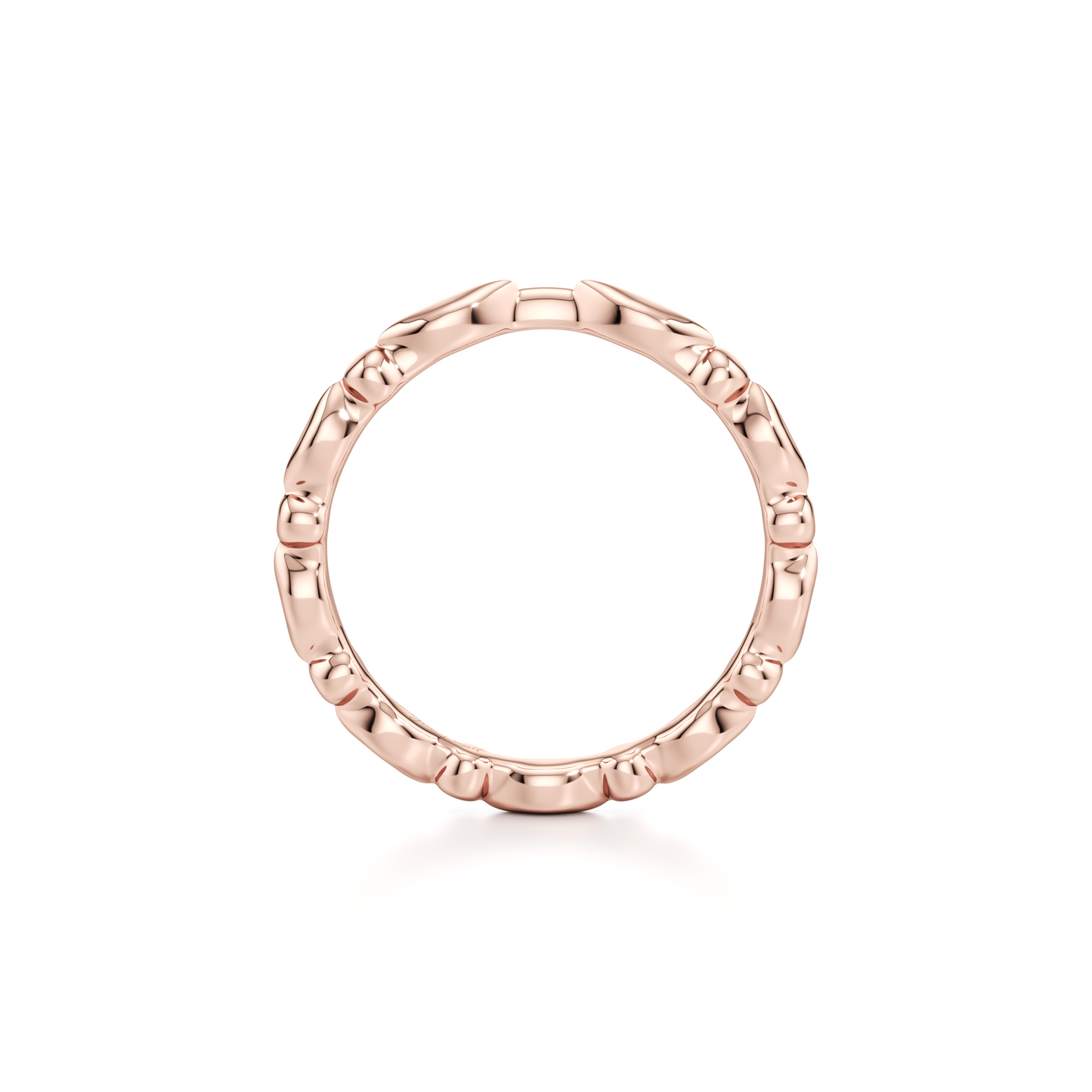 Vivienne High Polish Wedding Band - view 12