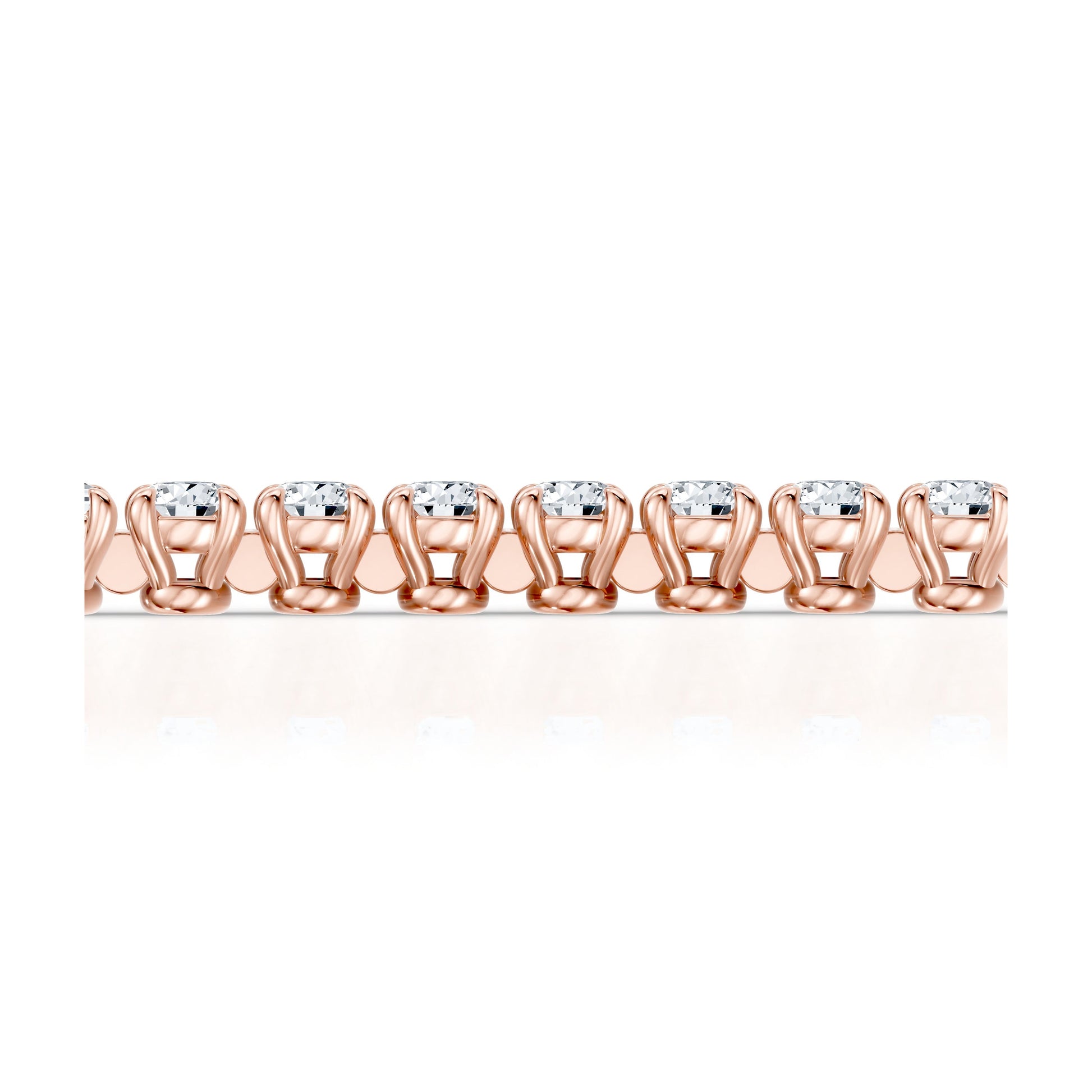 Olivia Round Brilliant Lab Diamond Tennis Bracelet - view 12