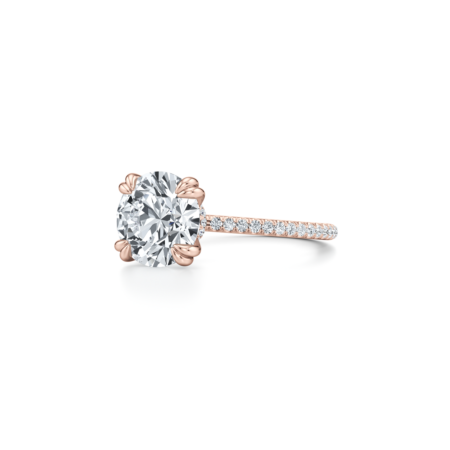 Kate Pear Solitaire Lab Diamond Engagement Ring - view 10