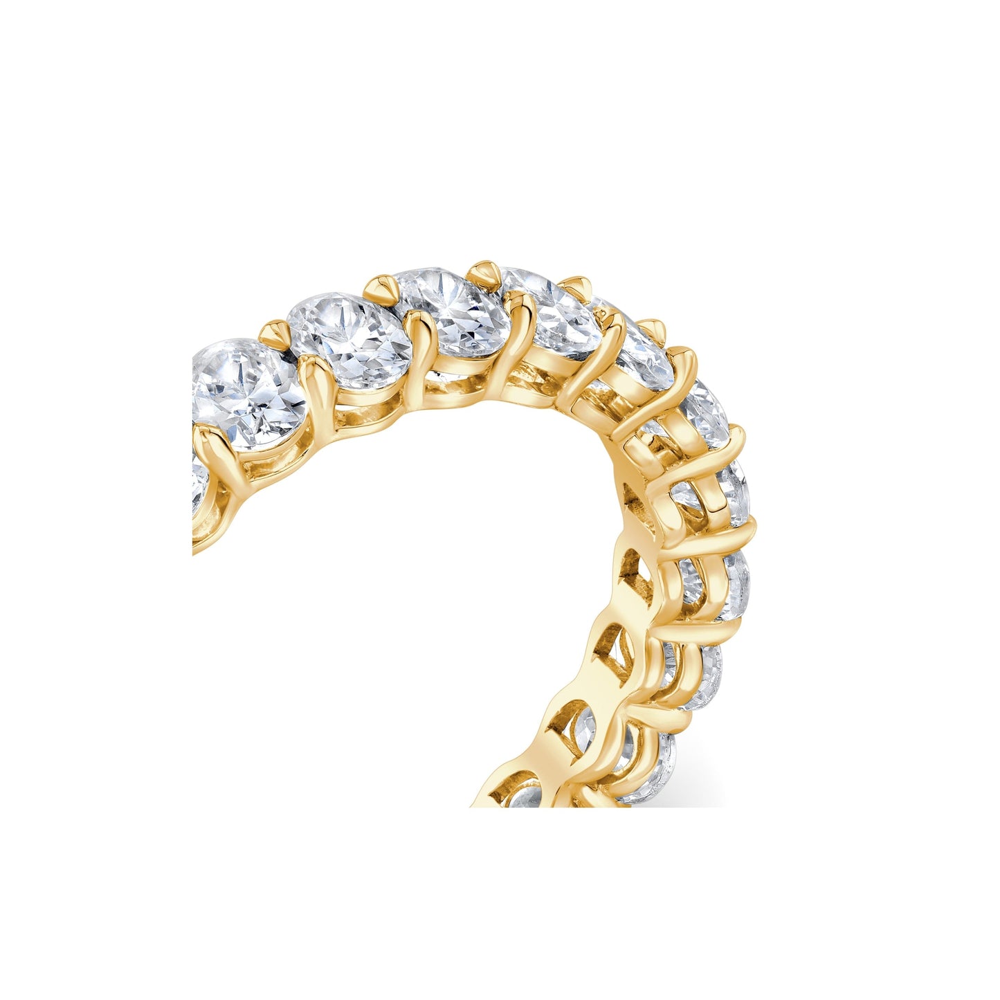 Olivia Oval Lab Diamond Eternity Band - view 12